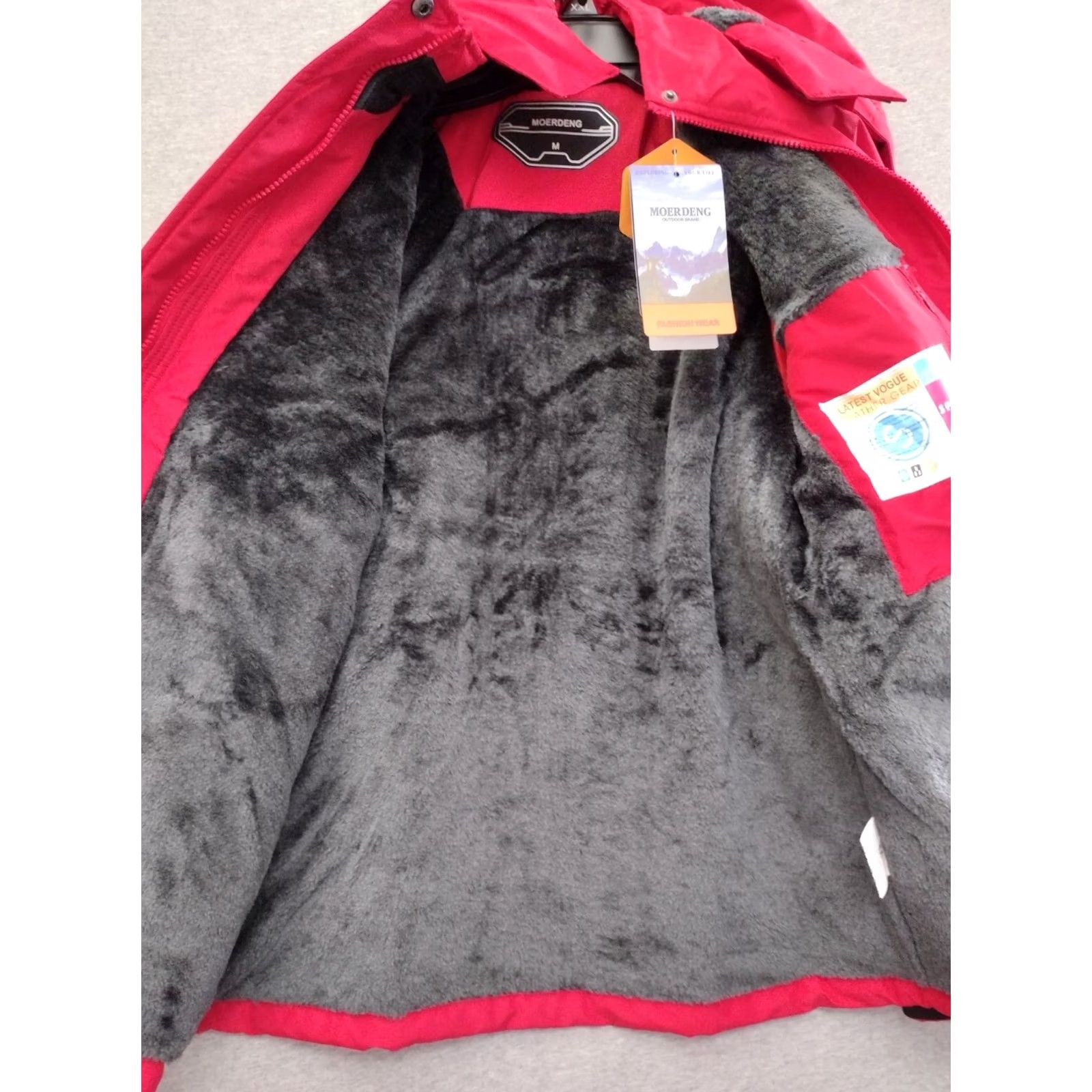 Vintage MOERDENG Jacket Winter Waterproof Hooded Full Zip M Red Mens Size US M / EU 48-50 / 2 - 3 Thumbnail