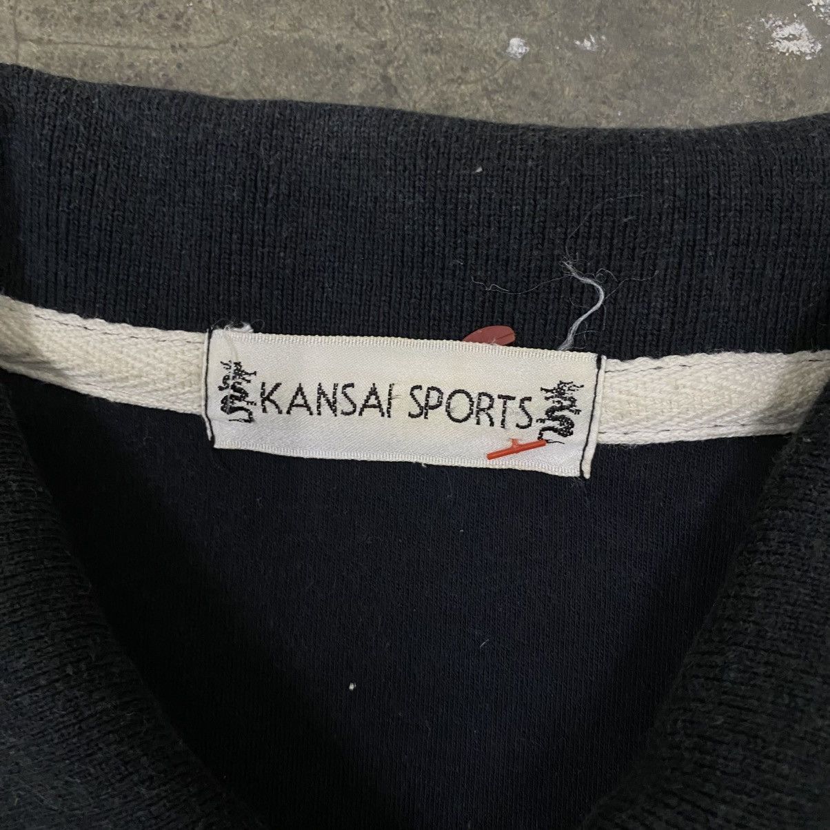 Kansai Yamamoto Vintage 80s Kansai Sport Dragon Polo Shirt Yohji Issey Japan Size US XL / EU 56 / 4 - 4 Thumbnail