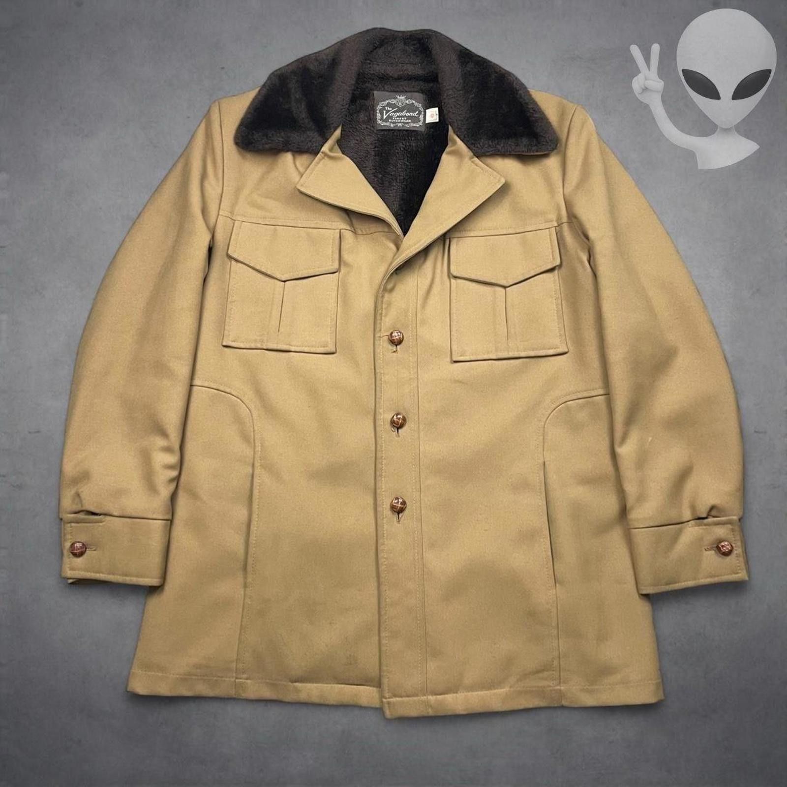 Vagabond 70s The Vagabond Rich Sher Coat 42 Sherpa Lined Collar USA Size US L / EU 52-54 / 3 - 1 Thumbnail