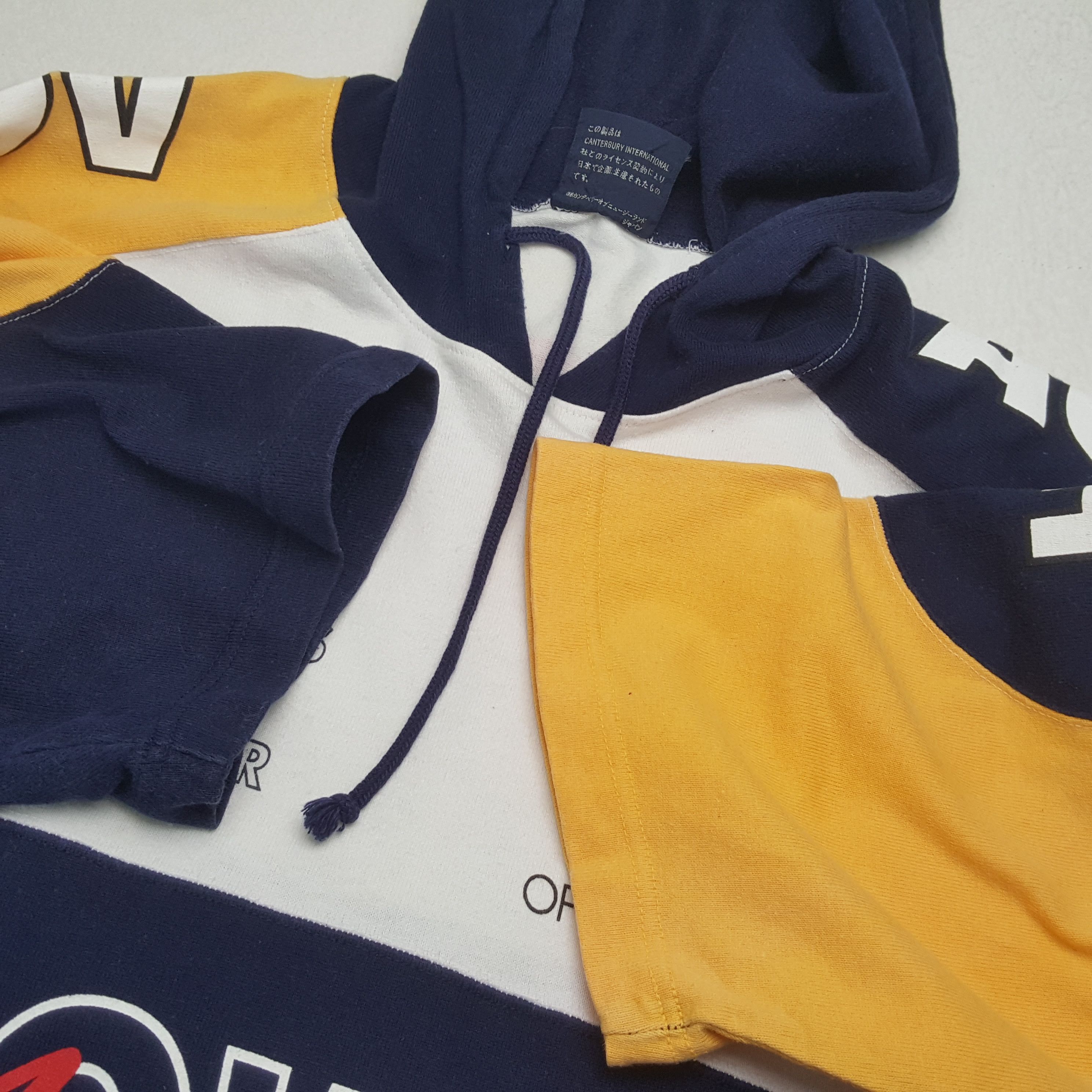 Canterbury of New Zealand × Vintage CANTERBURY OF NEW ZEALAND Nice Design Short Sleeve Hoodies Size US M / EU 48-50 / 2 - 8 Thumbnail