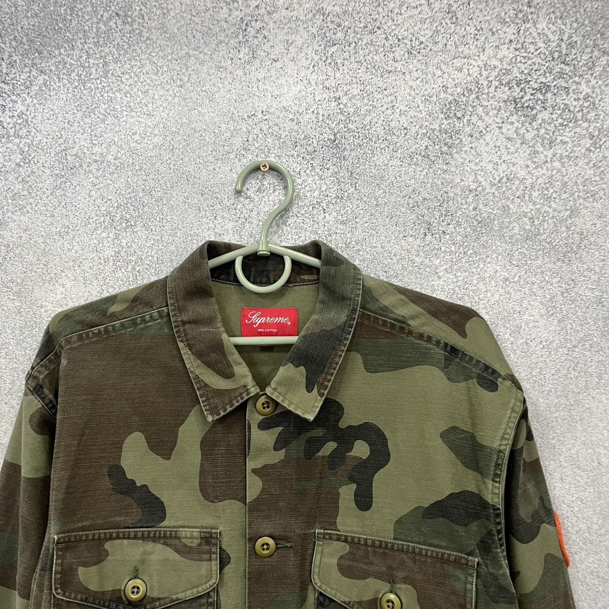 Supreme Supreme Woodland Camo Ripstop military shirt Size US L / EU 52-54 / 3 - 4 Thumbnail