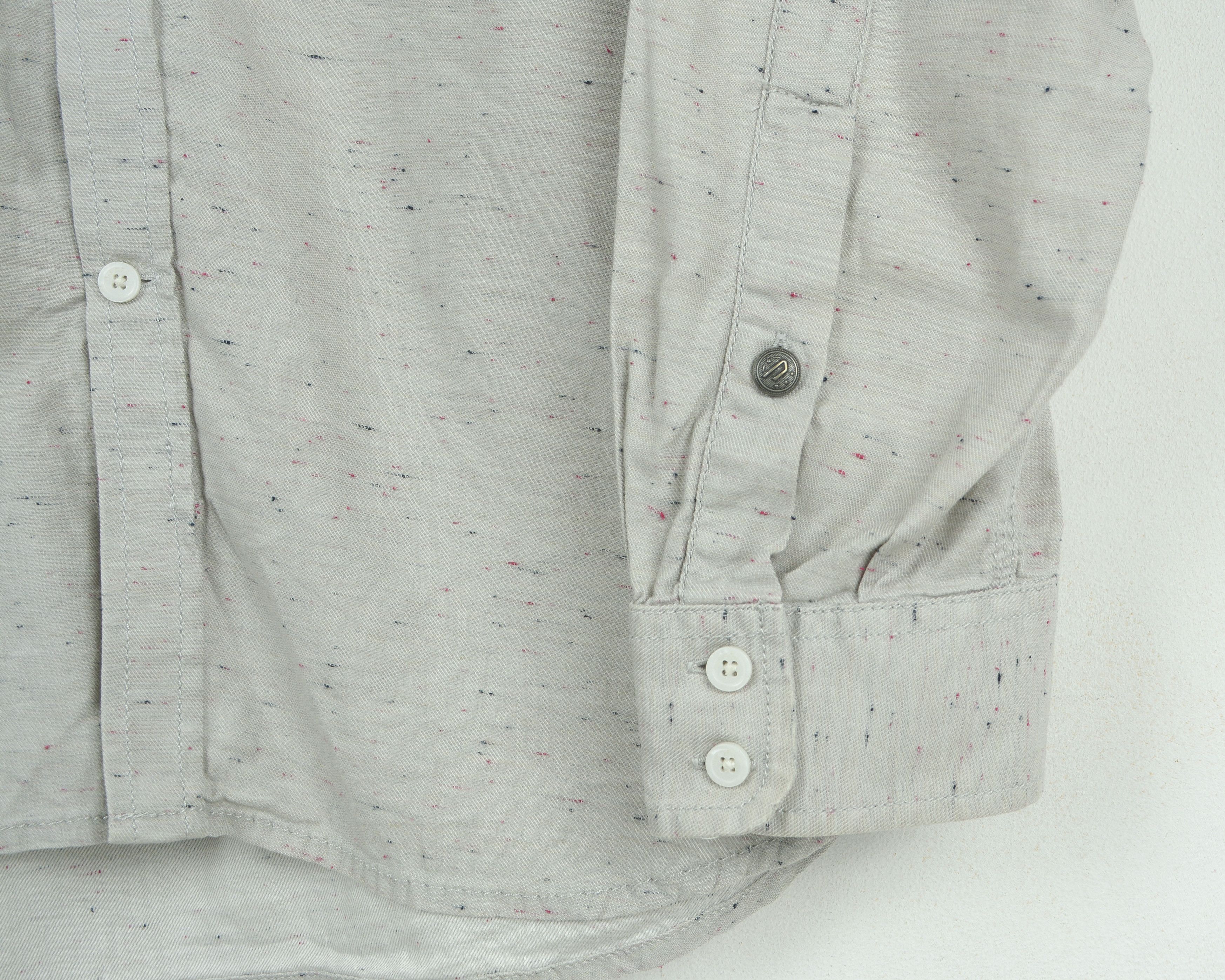 Diesel Regular Fit Button Up Shirt Long Sleeve Cotton Oxford Casual Size US XL / EU 56 / 4 - 4 Thumbnail