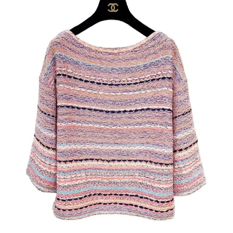 Chanel Chanel Multicolor Silk Short Sleeve Top . Size S / US 4 / IT 40 - 2 Thumbnail