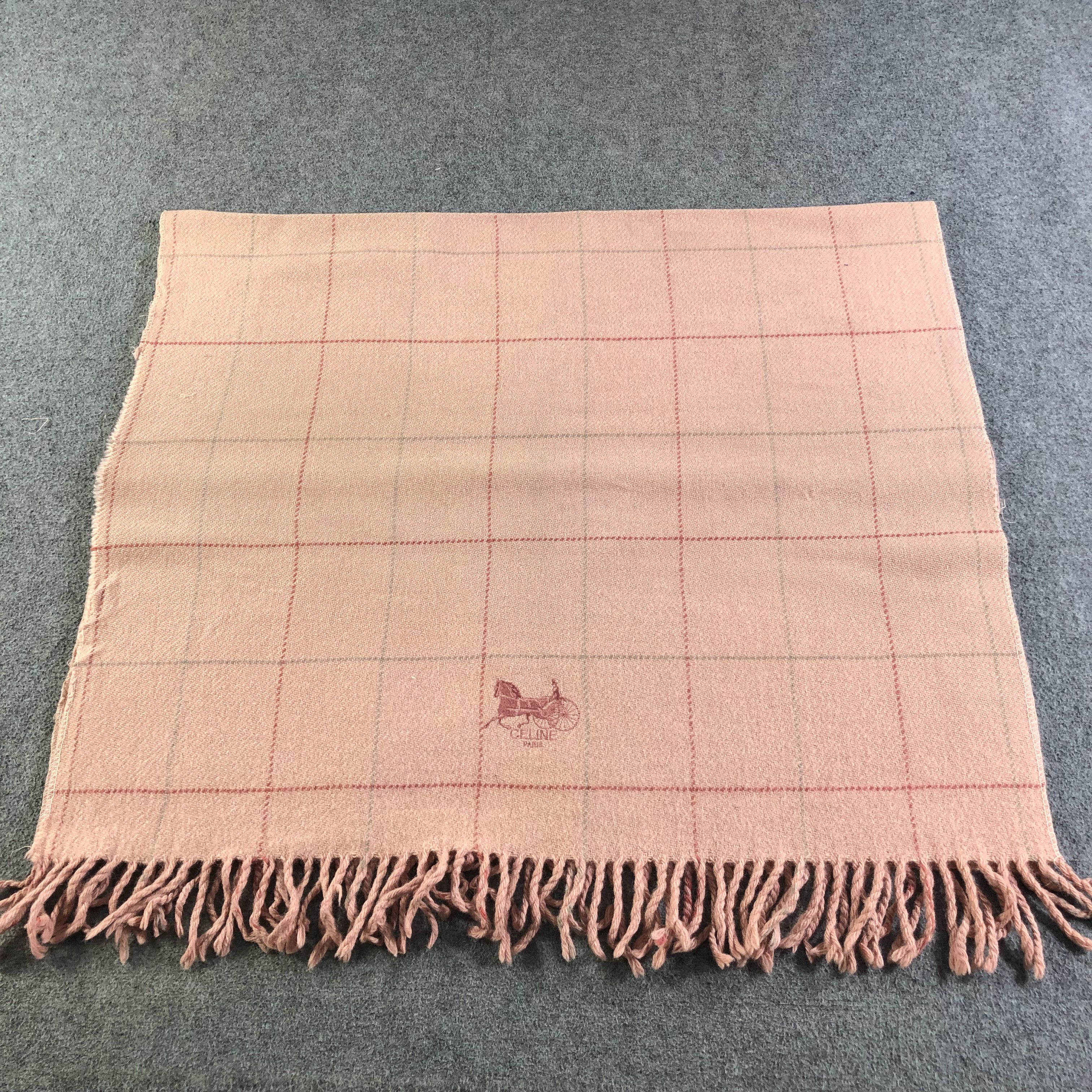 Celine Celine Oversized Wool Scarf Muffler Neckwear V2583 Size ONE SIZE - 1 Thumbnail