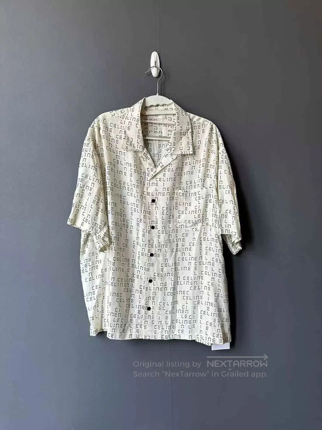 Celine Celine Short Sleeve Text Print Shirt. Size US M / EU 48-50 / 2 - 1 Thumbnail