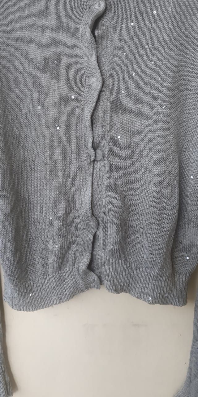 Brunello Cucinelli Brunello cucinelli gliter cardigan Size L / US 10 / IT 46 - 3 Thumbnail