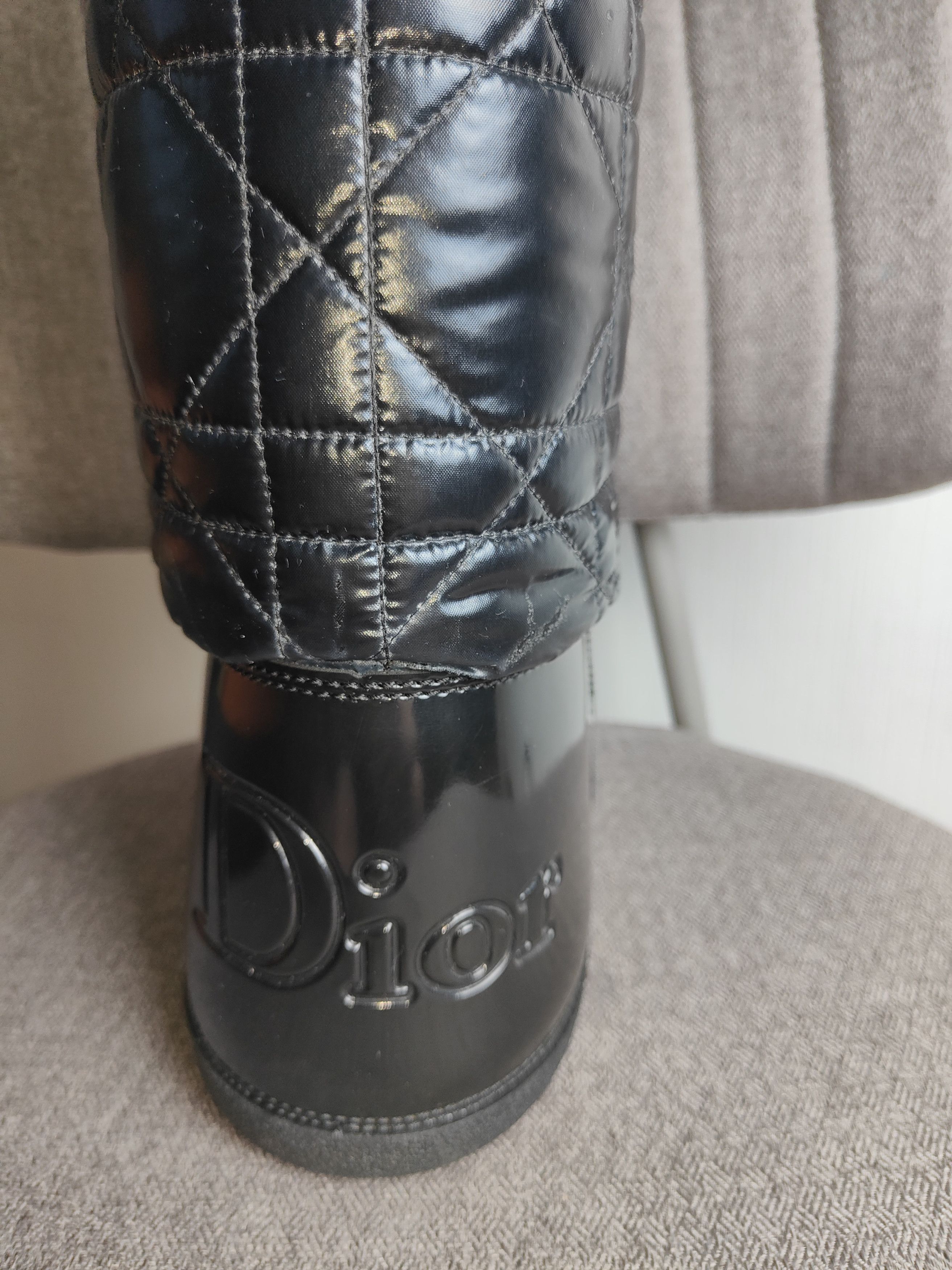 Dior Y2K Dior by John Galliano Massive Fur Quilted Snow Boots Size US 11 / IT 41 - 16 Thumbnail