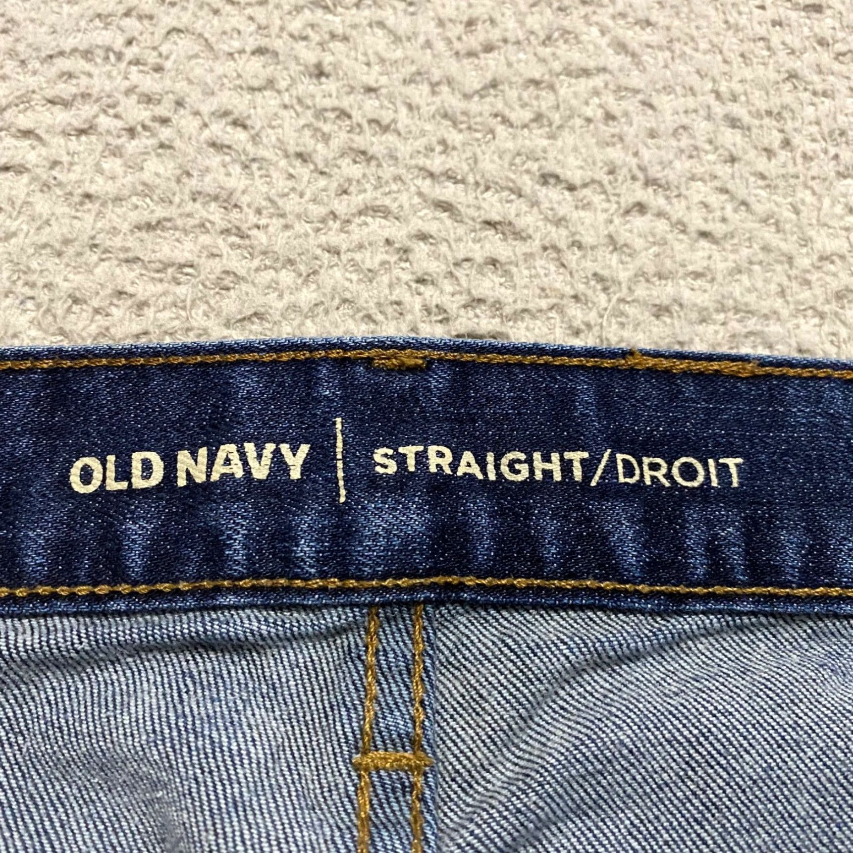 Old Navy Old Navy Jeans Mens 38x34 Blue Denim Dark Wash Straight Leg Mid Rise Jeans Mens Regular 5-Pocket Denim Blue 90s Classic Mens Size US 38 / EU 54 - 3 Thumbnail