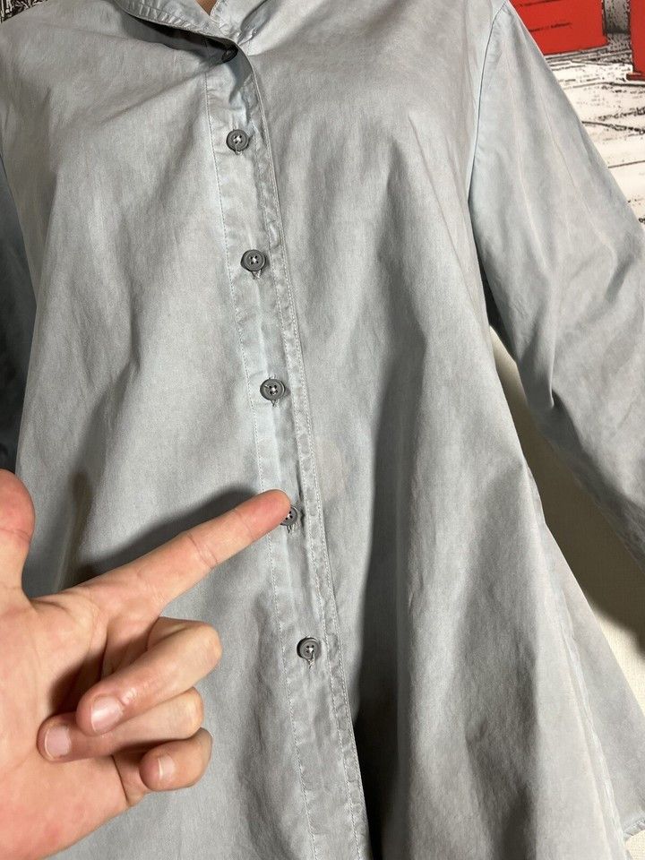 Rundholz Rundholz Woman's Shirt Blouse Cotton Gray Size L Size L / US 10 / IT 46 - 22 Thumbnail