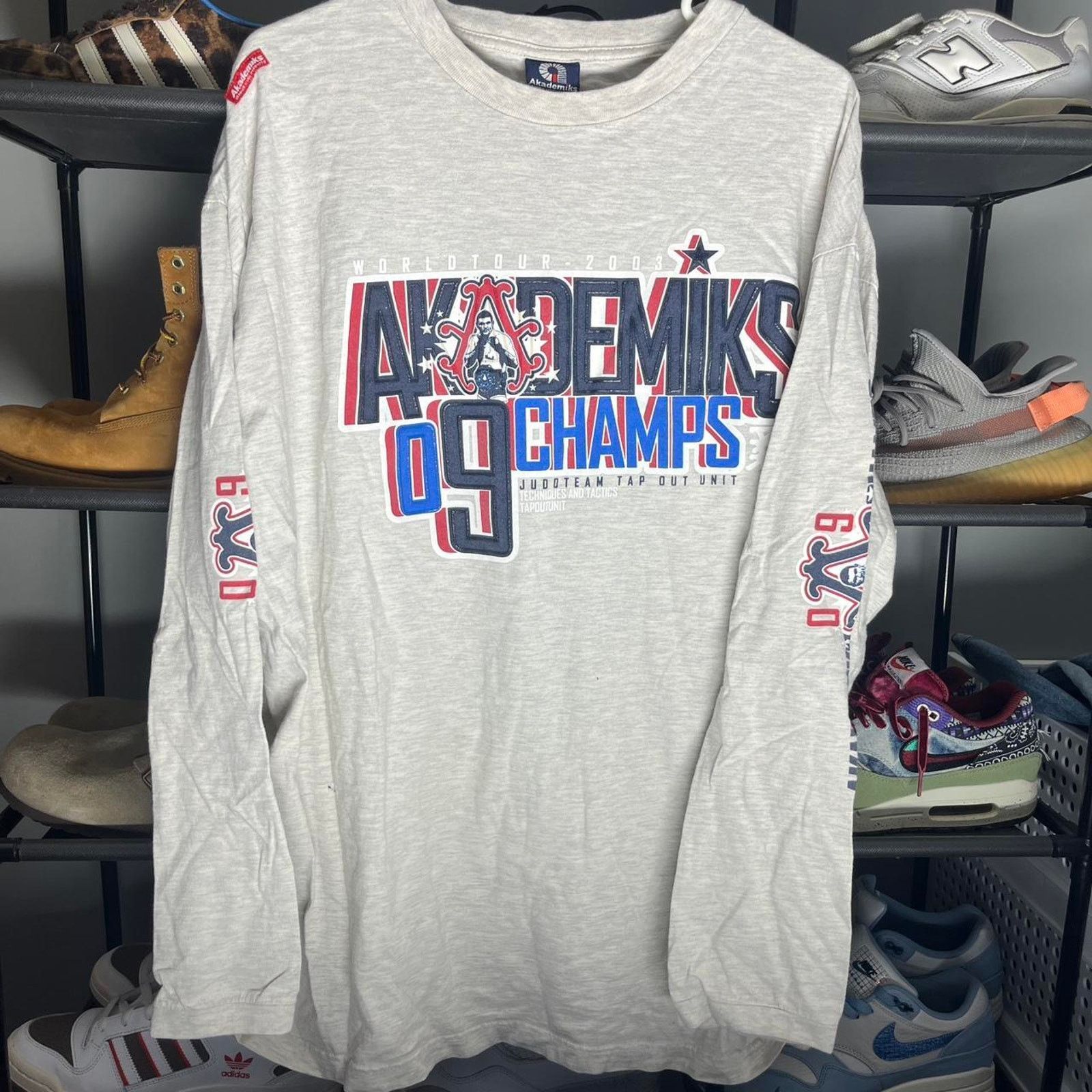 Akademiks Y2k Akademik’s 2003 world tour tapout unit long sleeve Size US XXL / EU 58 / 5 - 1 Thumbnail