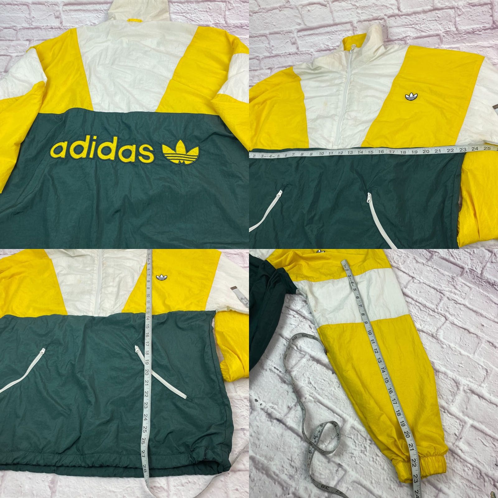 Adidas Adidas Track Jacket Colorblock 1/2 Zip Yellow & Green M Athletic Mens Colorful 90s? Size US M / EU 48-50 / 2 - 8 Thumbnail
