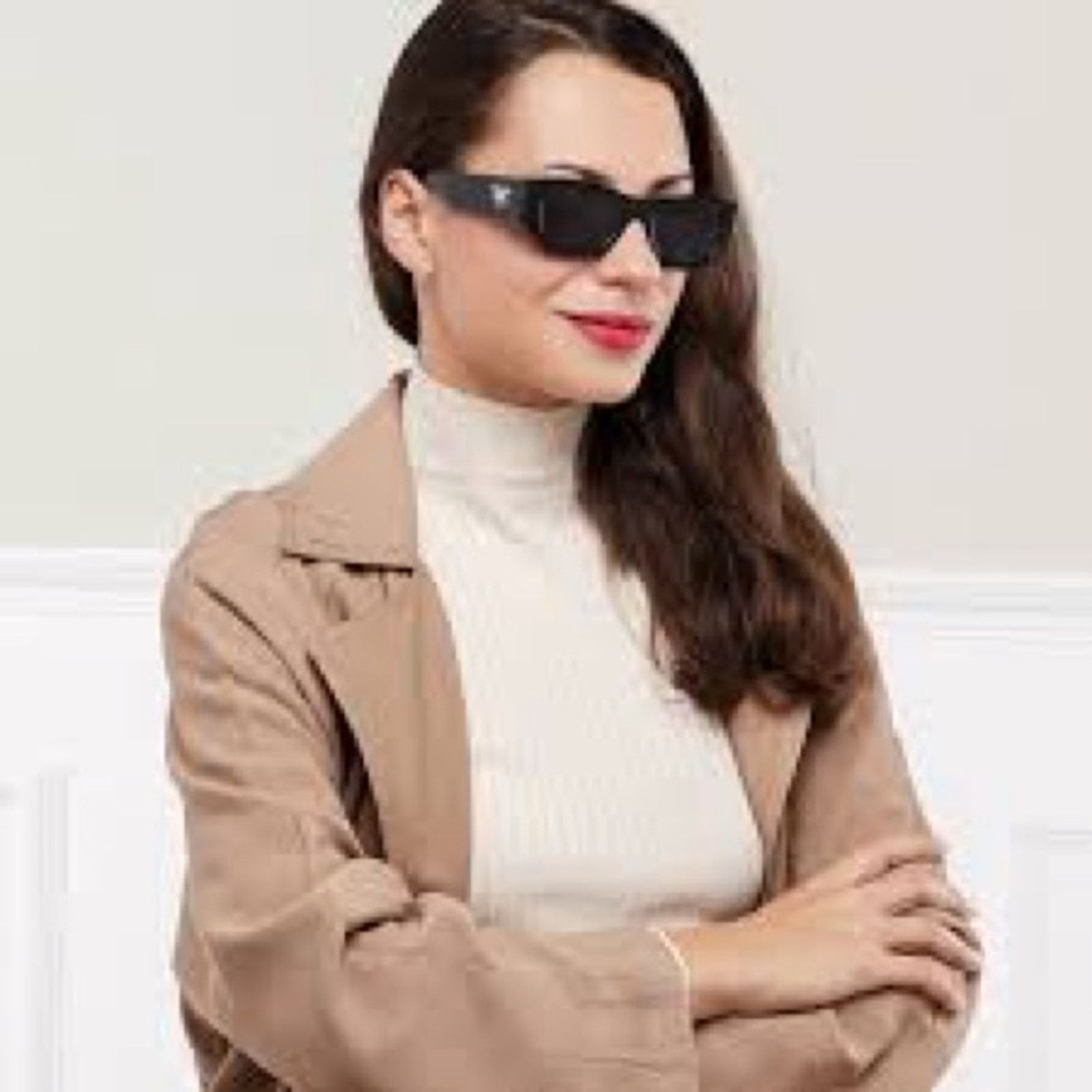 Prada PRADA Sunglasses PRA01S 16K08Z Black/Dark Grey Unisex NEW Size ONE SIZE - 11 Thumbnail