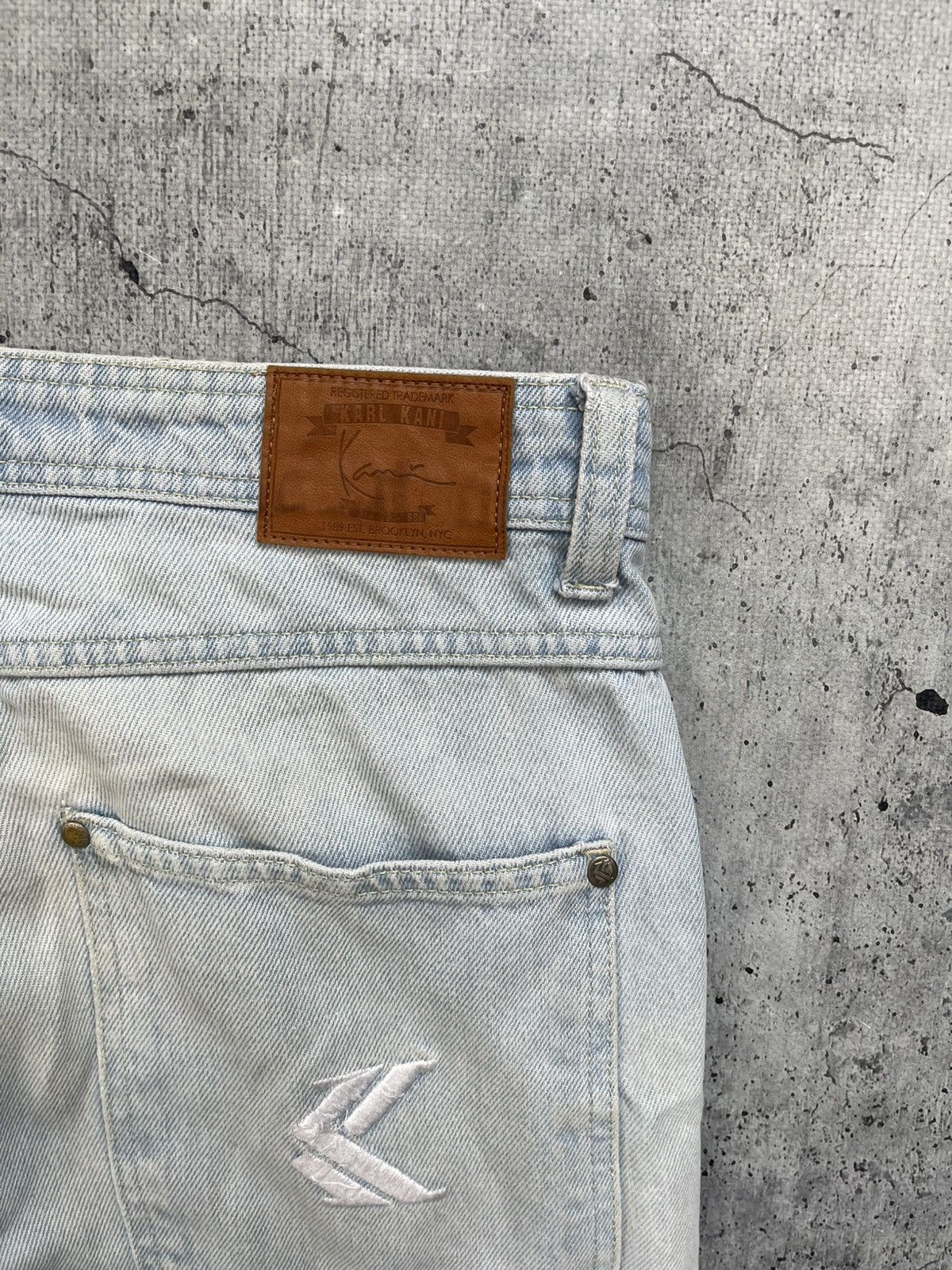 Japanese Brand × Karl Kani Karl Kani Distresed Jeans Baggy Denim Vintage Y2K Style SK8 Size US 30 / EU 46 - 4 Thumbnail