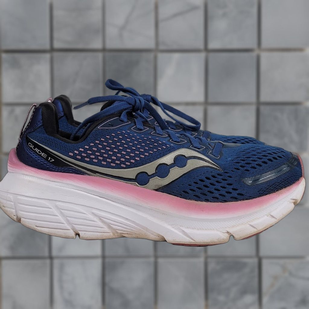 Saucony Saucony Guide 17 Women's Blue Lace Up Low Top Running Shoes Size 7.5 S10936-106 Sneaker Athletic Shoes Comfort Size M / US 6-8 / IT 42-44 - 1 Thumbnail