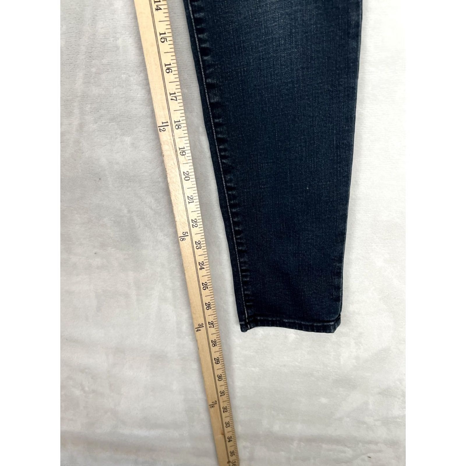 Abercrombie & Fitch Abercrombie & Fitch Harper Super Skinny Jeans Women's 4S Dark Wash Denim Blue Skinny Jeans 5-Pocket Stretch Denim Logo Zipper Button XS? Size 27" / US 4 / IT 40 - 2 Thumbnail