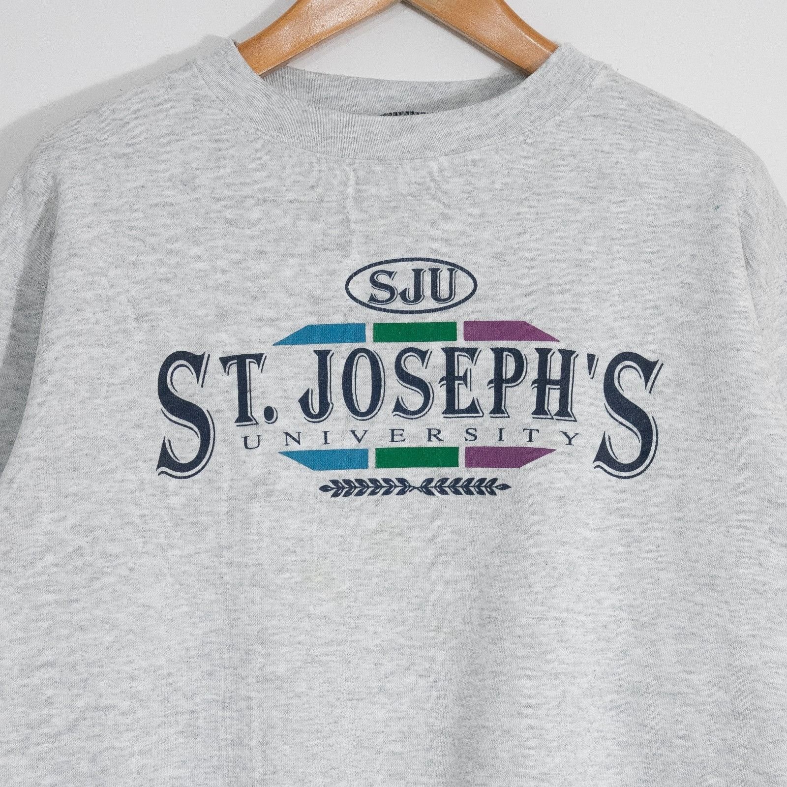 Vintage Vintage 90s St Josephs University Sweatshirt Mens Large Size US L / EU 52-54 / 3 - 3 Thumbnail
