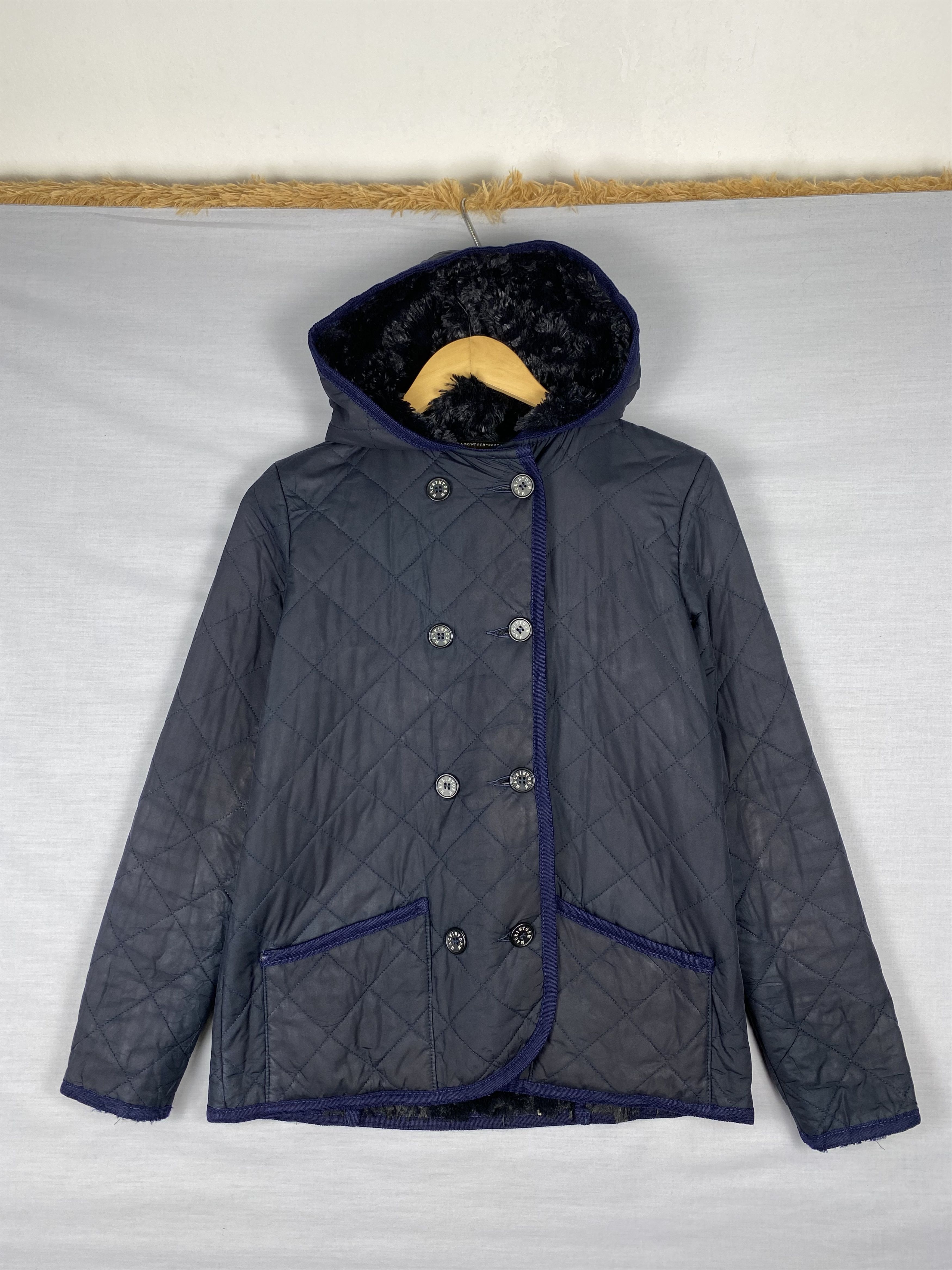 Mackintosh Vintage MACKINTOSH Sherpa Lining Button Up Quilted Jacket Size US S / EU 44-46 / 1 - 1 Thumbnail