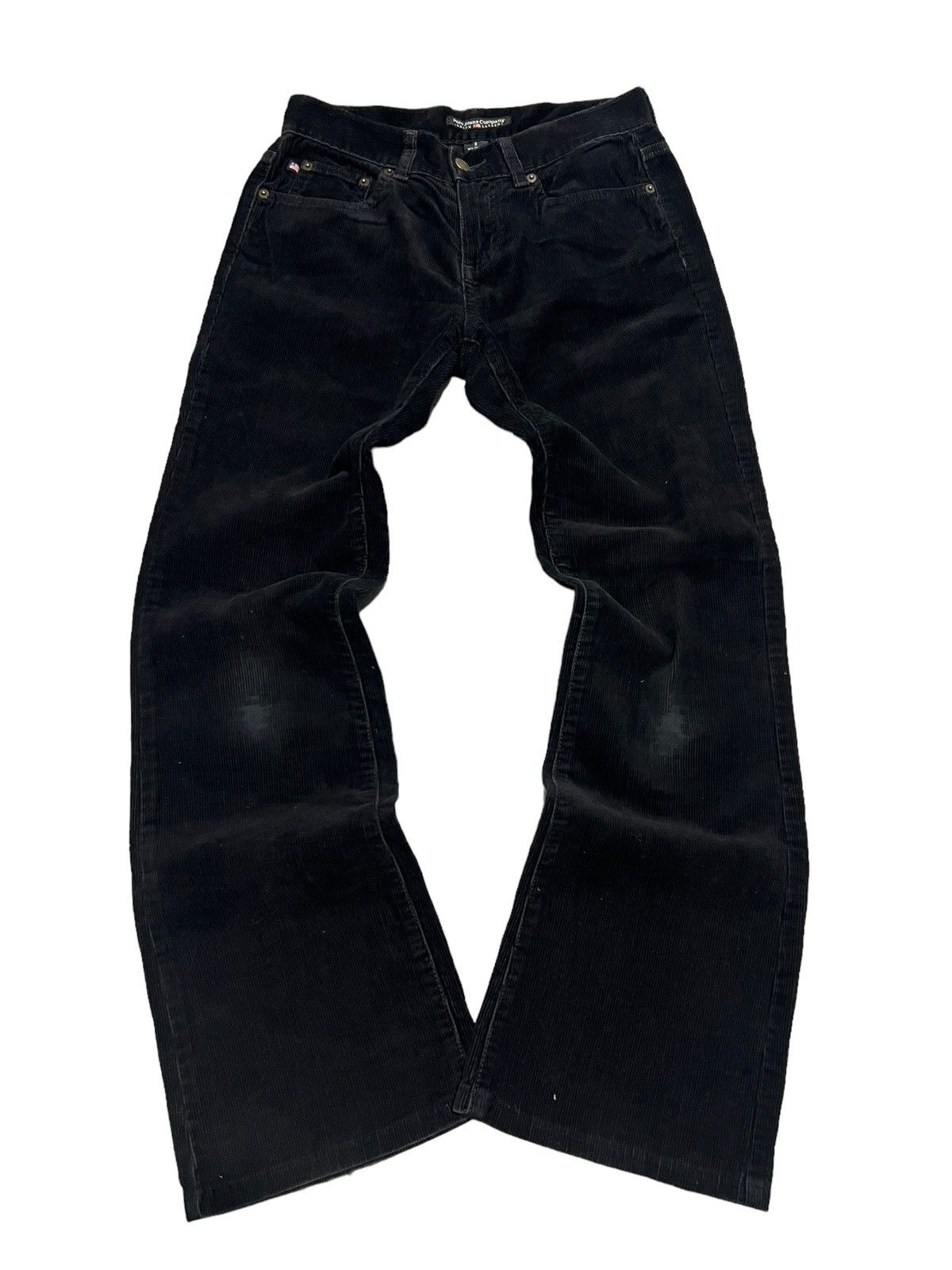 image of If Six Was Nine x Le Grande Bleu L G B Ralph Laurent Super Black Corduroy Flared Denim (Size 27)