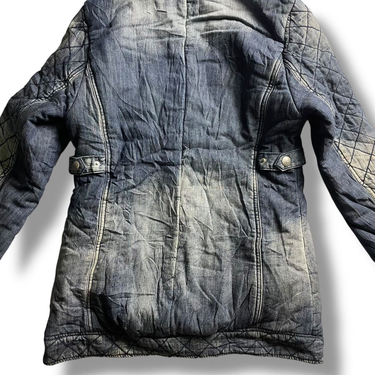If Six Was Nine × Japanese Brand × Le Grande Bleu (L.G.B.) 🇯🇵 BACKS BUTTON UP FULL ZIP FUR HOODIE DENIM JACKET Size M / US 6-8 / IT 42-44 - 10 Thumbnail