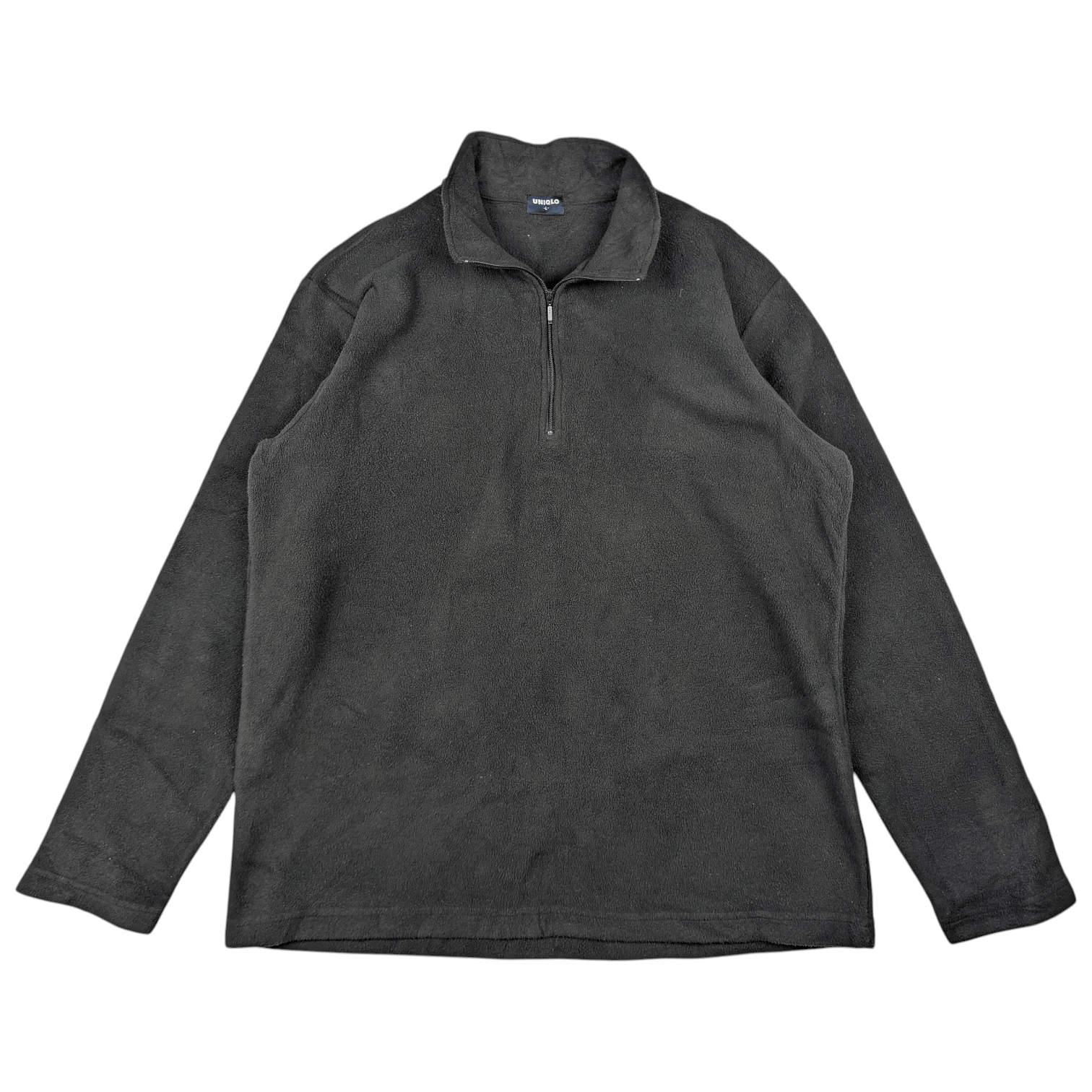 Uniqlo Vintage 90's UNIQLO Dark Grey Fleece Jumper Sweatshirt Size US L / EU 52-54 / 3 - 3 Thumbnail