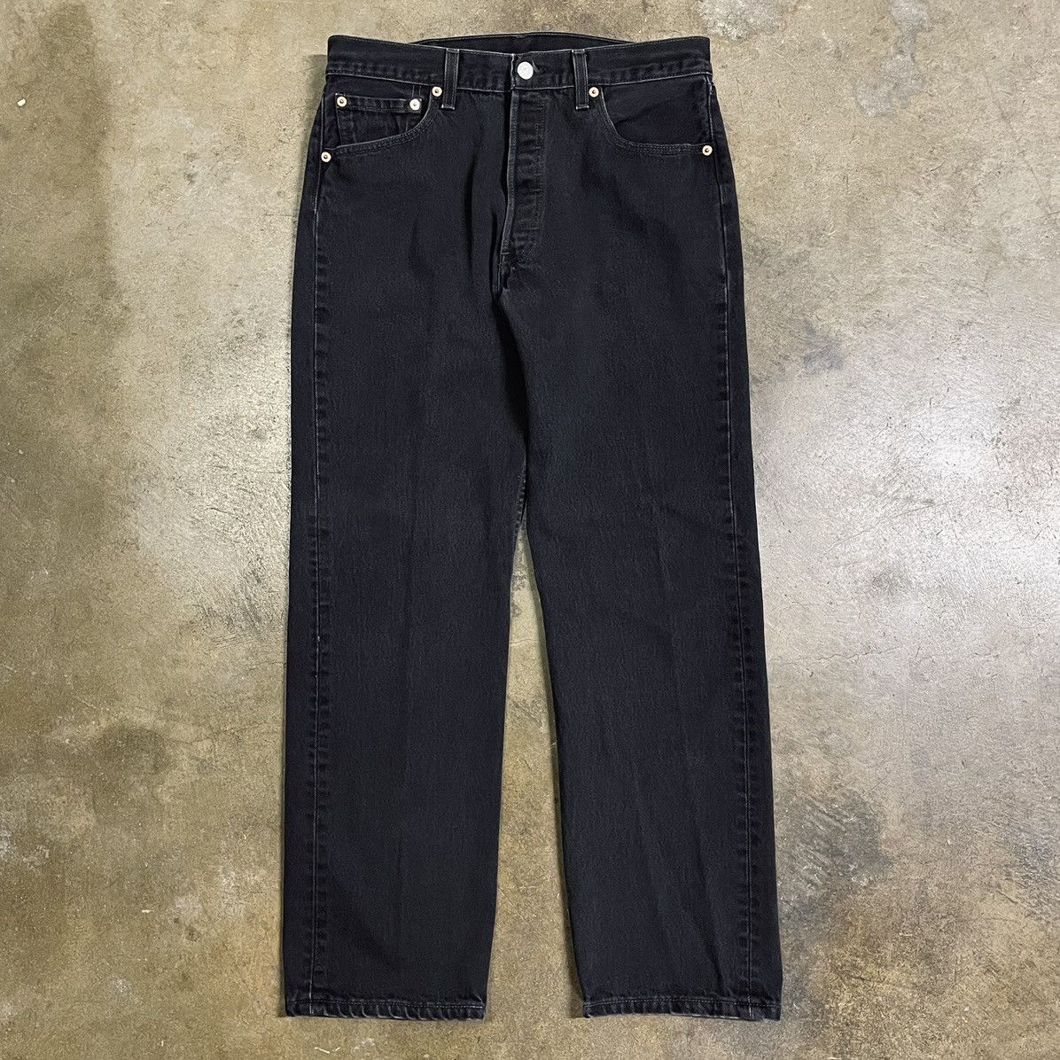 image of Levis x Vintage 1999 Levi’S 501 Black Made In Usa Denim Jeans Kanye, Men's (Size 34)