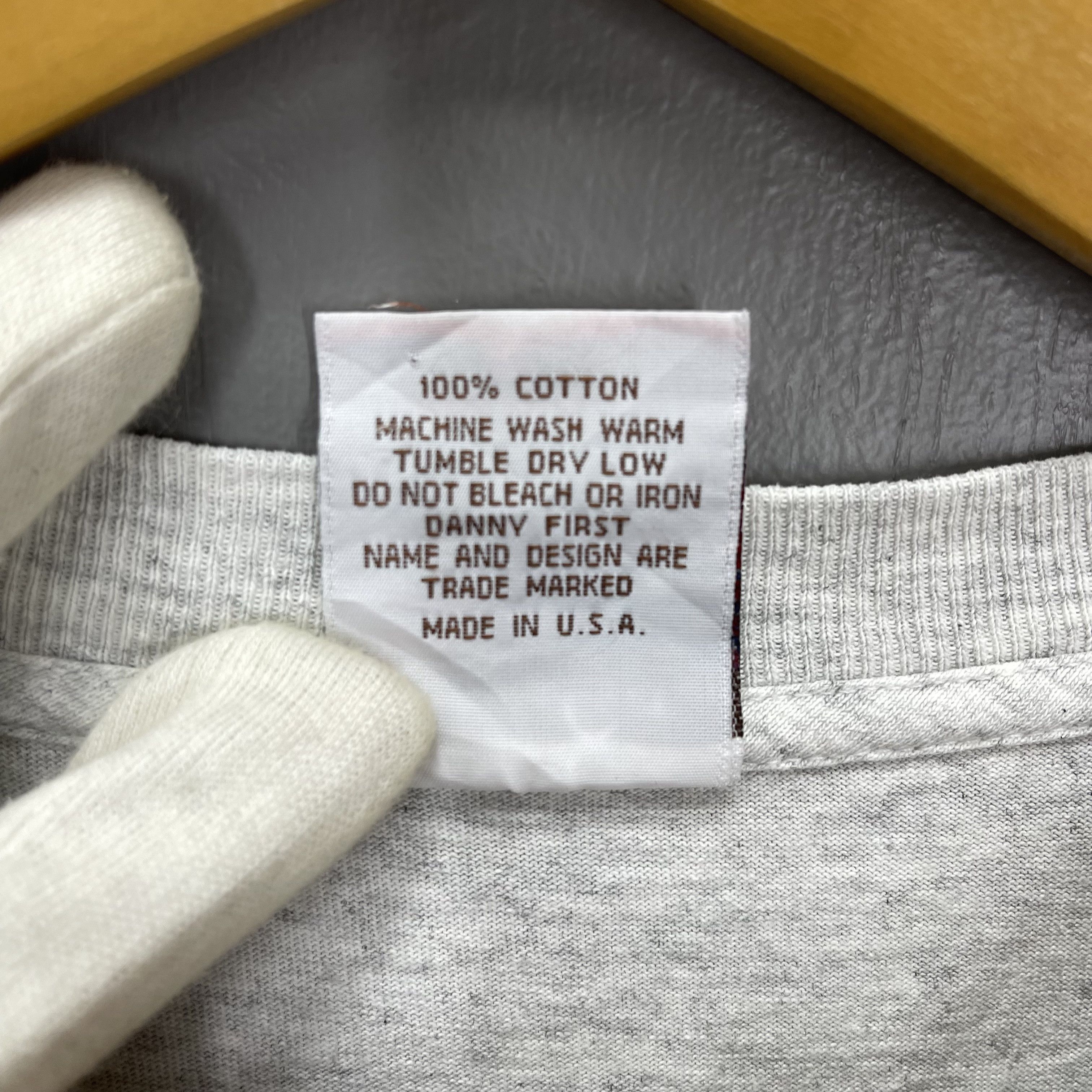 Vintage 1995 Vintage DANNY FIRST Crew Neck T Shirt #1463/AY Size US L / EU 52-54 / 3 - 6 Thumbnail
