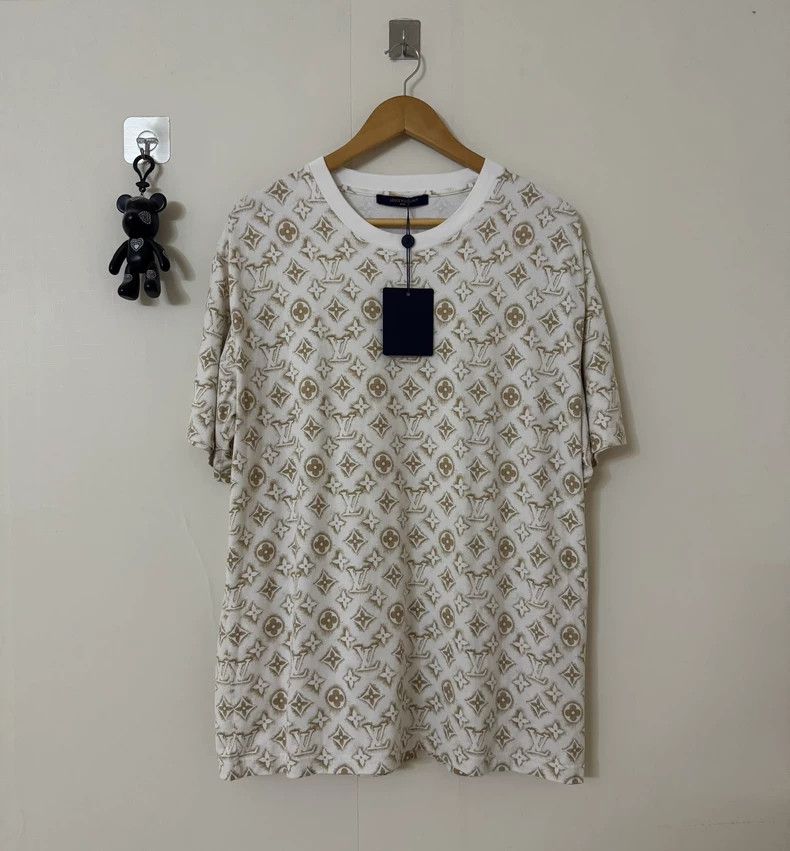 Louis Vuitton Louis Vuitton Beige presbyopic full print short sleeve Size US XXL / EU 58 / 5 - 1 Thumbnail