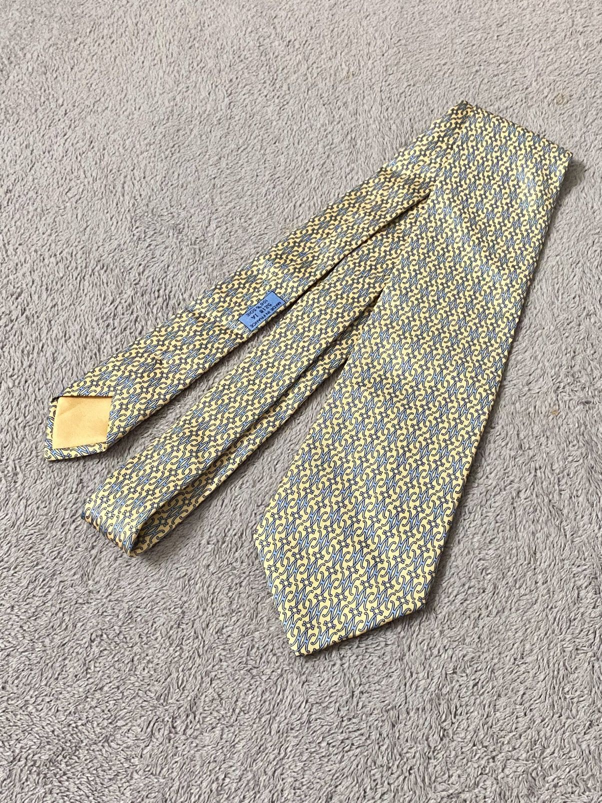 Hermes Hermès Silk Necktie Size ONE SIZE - 4 Thumbnail