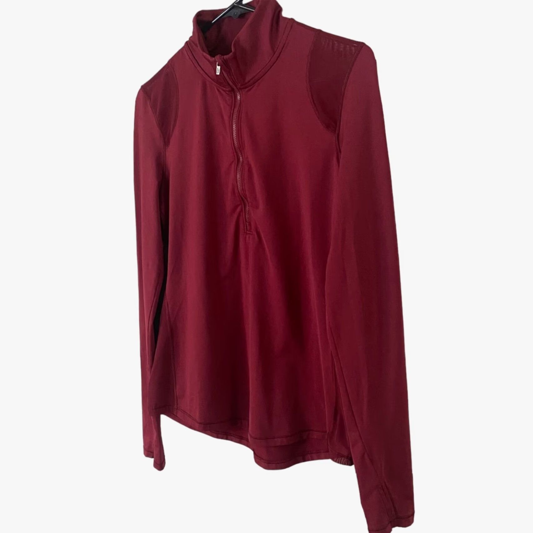 Victoria's Secret Victoria's Secret Sport Pullover Mock-Neck 1/2 Zip Shirt Red Womens S Size S / US 4 / IT 40 - 2 Thumbnail