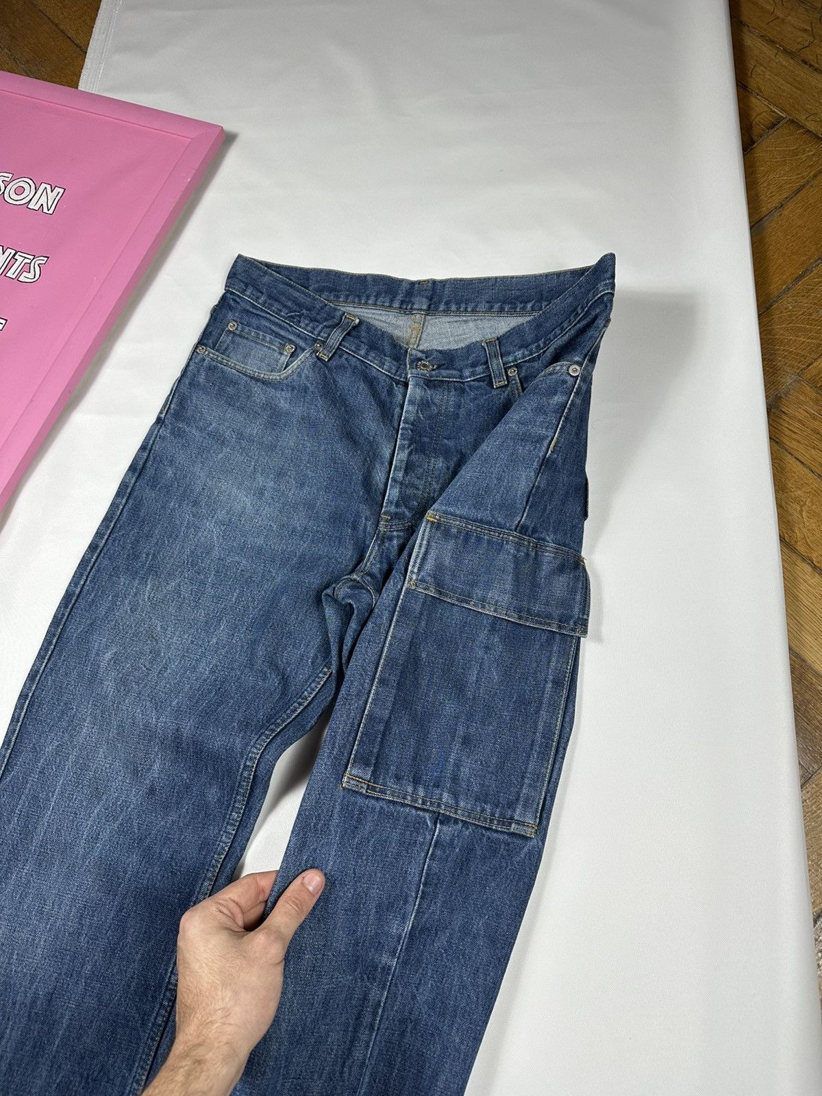 Helmut Lang × Vintage Archive Helmut Lang Denim Cargo One Pocket Size US 32 / EU 48 - 6 Thumbnail