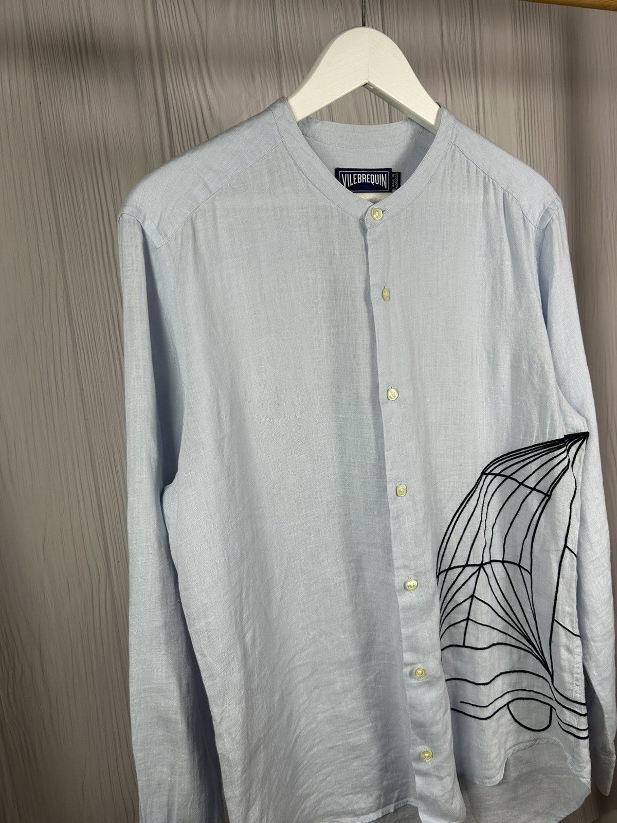 Vilebrequin Rare Vilebrequin Linen Shirt Size M Sailboat Embroidered Size US M / EU 48-50 / 2 - 2 Thumbnail