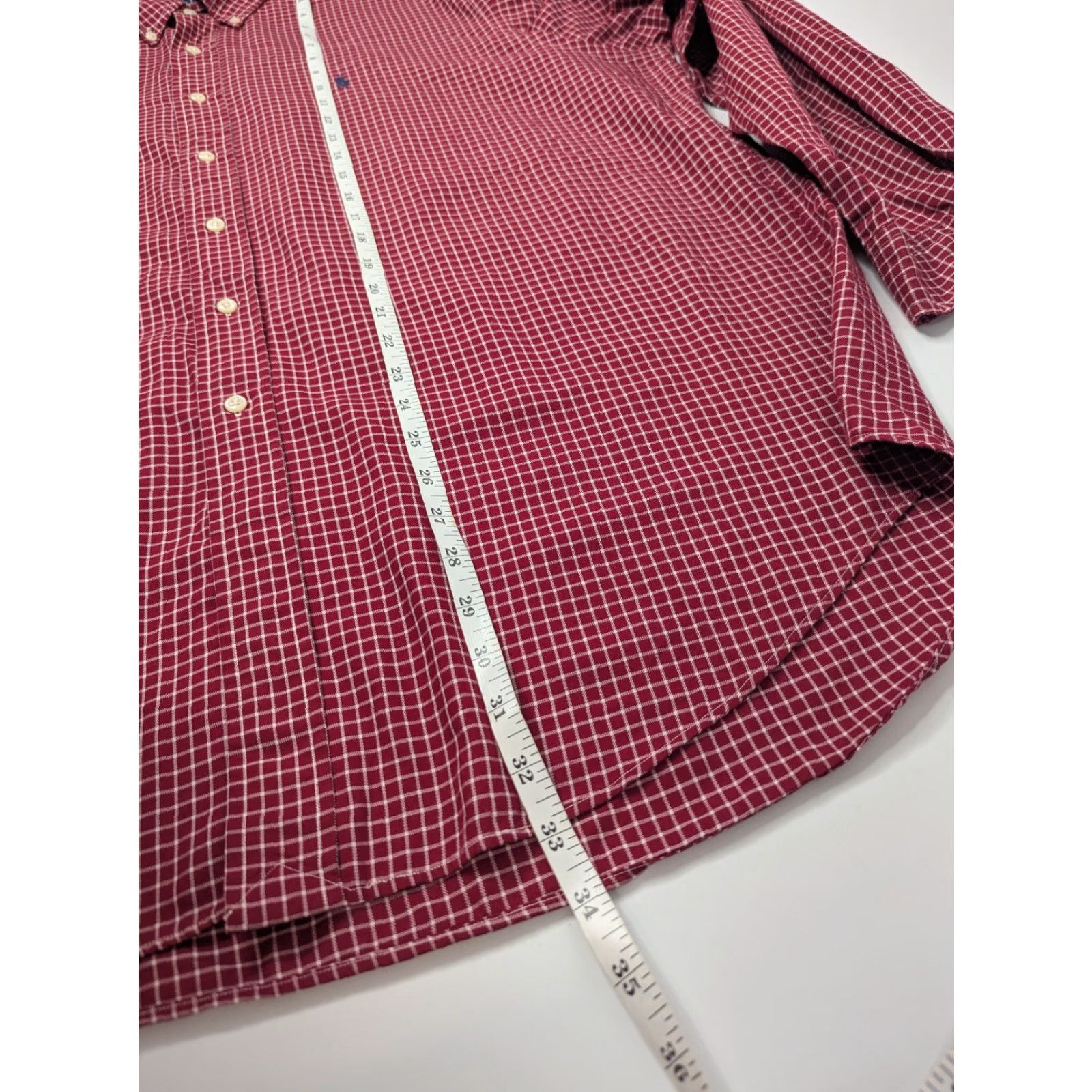 Ralph Lauren Ralph Lauren Yarmouth Shirt Mens 17.5 36/37 Red Plaid Check Button Down Preppy Shirt Size US XXL / EU 58 / 5 - 5 Thumbnail