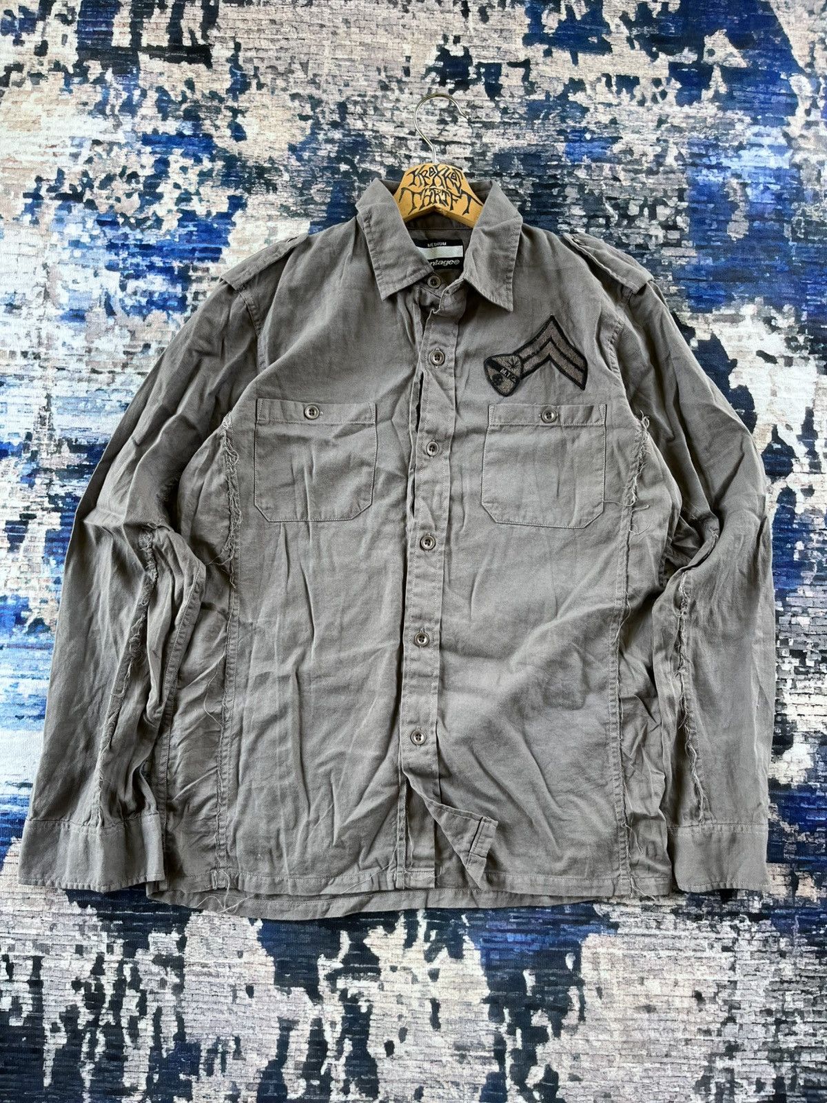 Japanese Brand × Montage RARE MONTAGE MILITARY STYLE POCKET SHIRT BUTTON UP Size US M / EU 48-50 / 2 - 2 Thumbnail