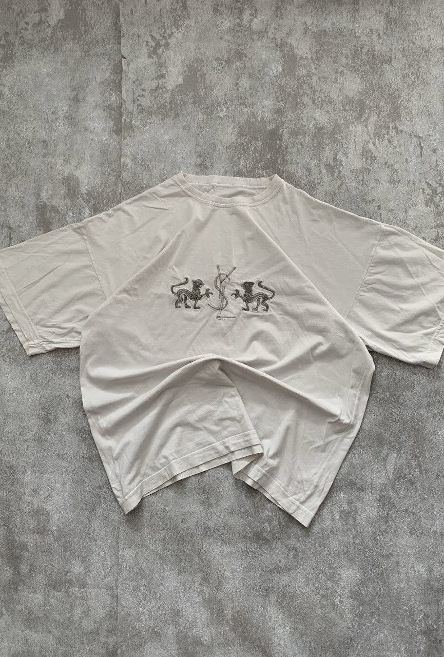 Vintage × Yves Saint Laurent 🔥BOOTLEG YSL YVES SAINT LAURENT T-SHIRT Size US L / EU 52-54 / 3 - 1 Thumbnail