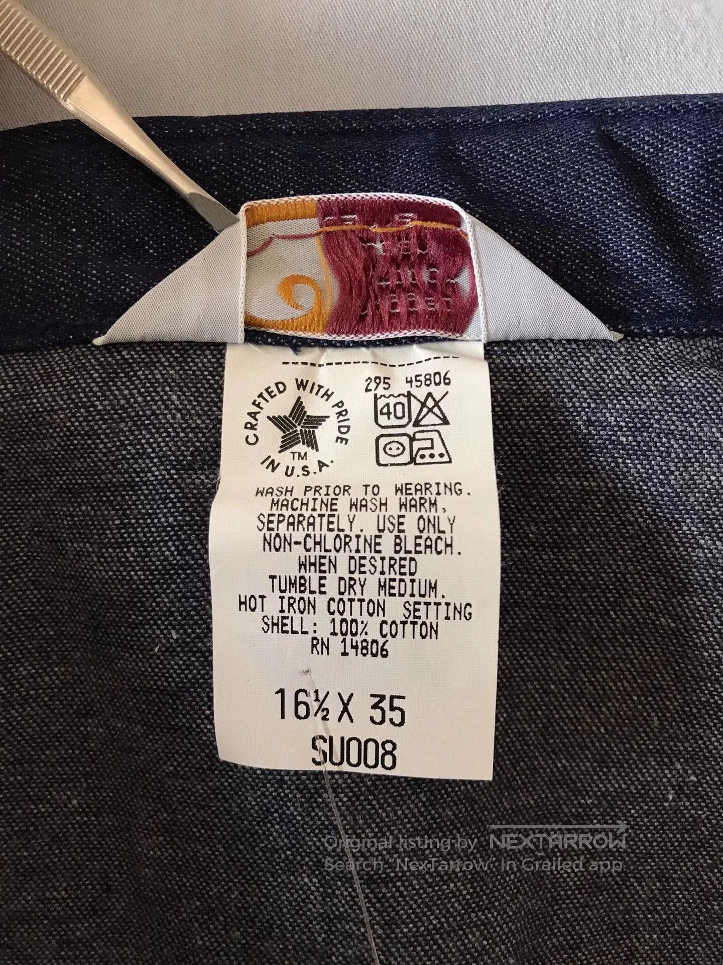 Carhartt 90s Carhartt SU008 Denim Western Shirt. Size US M / EU 48-50 / 2 - 8 Thumbnail