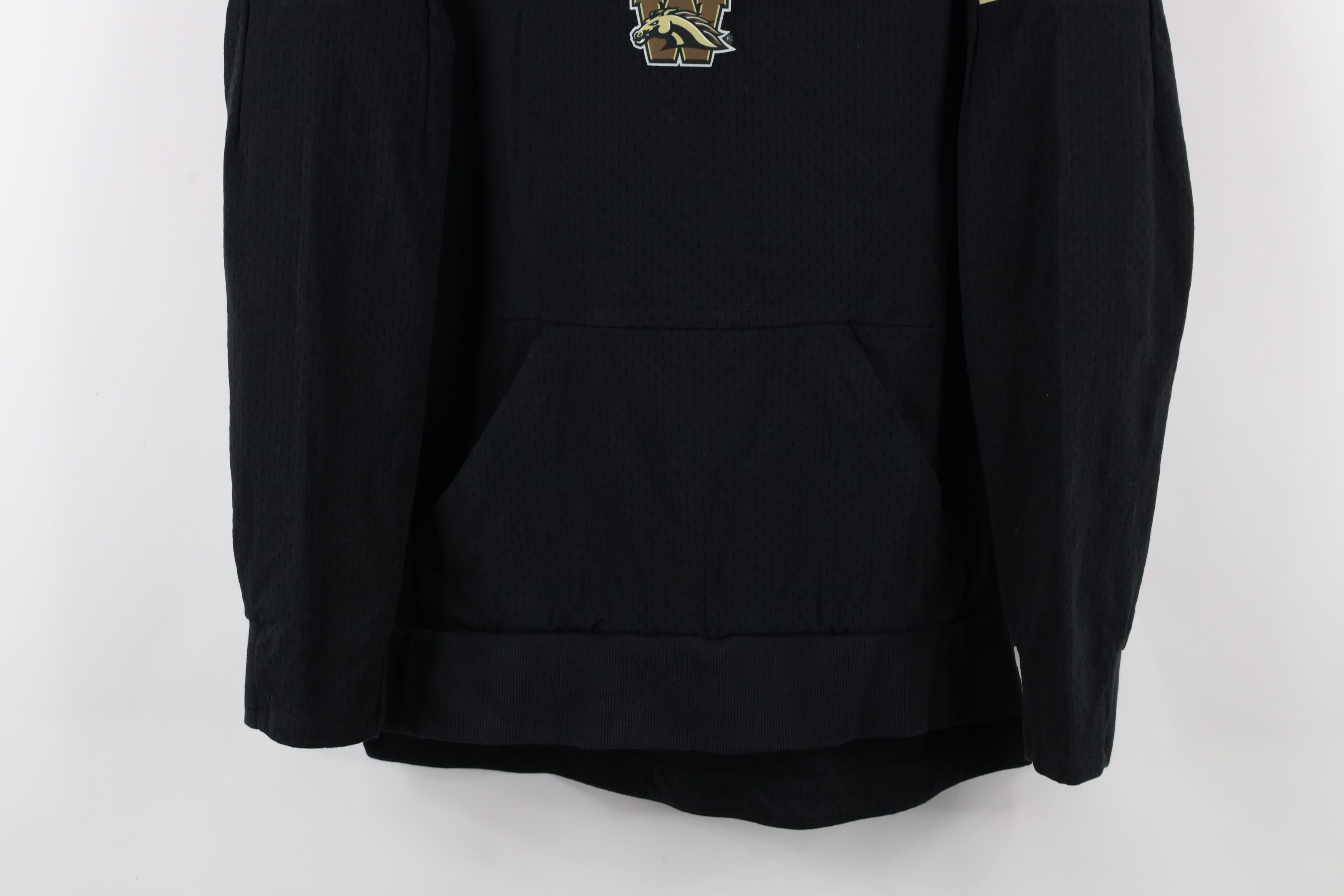 Adidas × Vintage Adidas Western Michigan University Football Hoodie Black Size US S / EU 44-46 / 1 - 3 Thumbnail