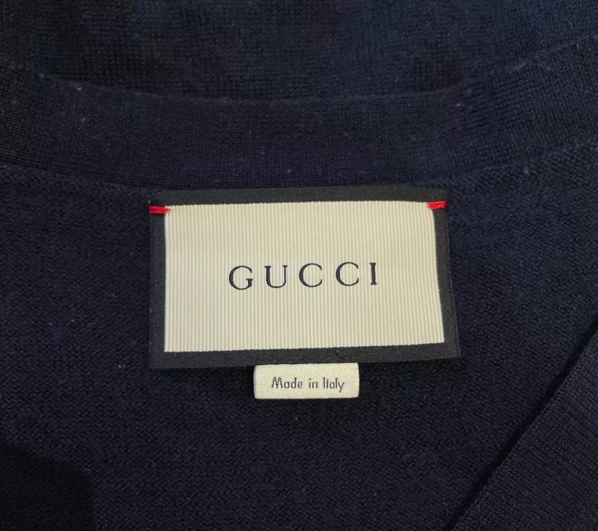Gucci Gucci Navy Blue V - Neck Cardigan XXL Size US XXL / EU 58 / 5 - 5 Thumbnail