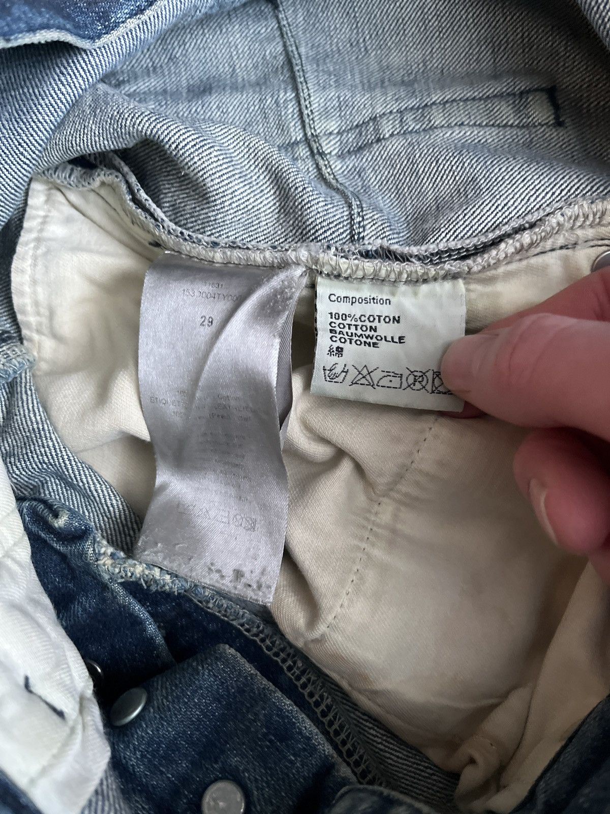 Dior Dior KVA waxed mud wash jeans Size US 29 - 8 Thumbnail