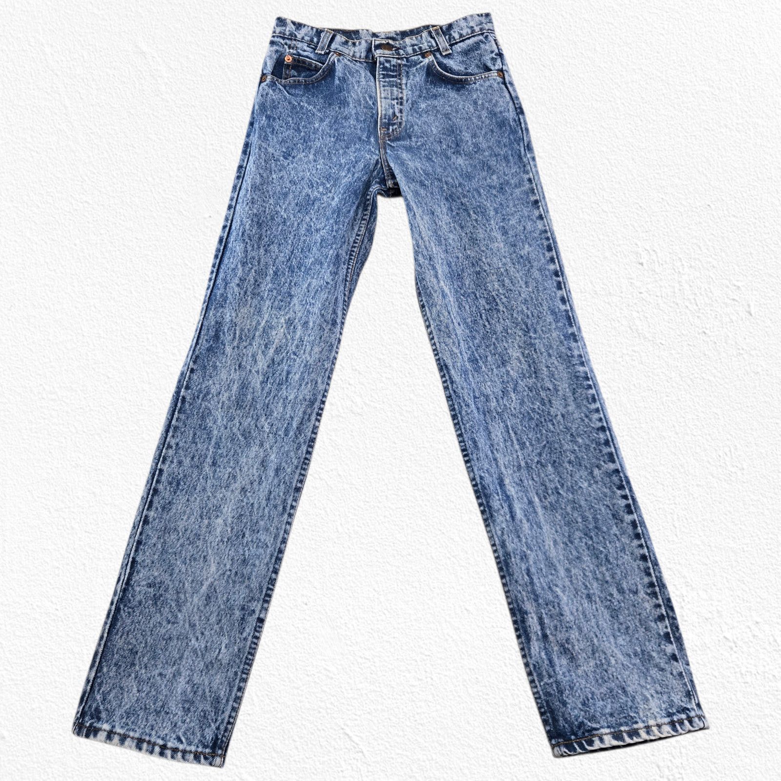 Levi's Vintage Levi’s Orange Tab Acid Wash Straight Leg Jeans W28 Size 28" / US 6 / IT 42 - 3 Thumbnail