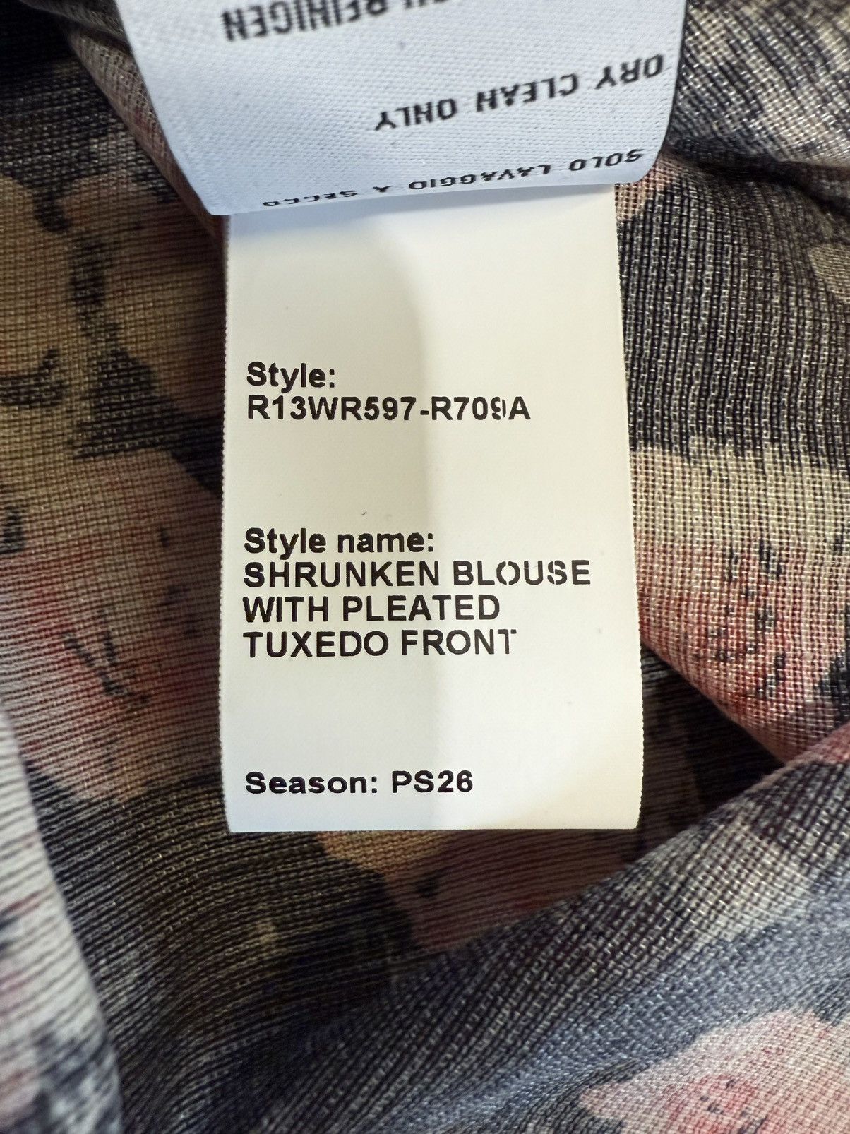 R13 R13 Shrunken Blouse With Pleated Tuxedo Front Size M / US 6-8 / IT 42-44 - 13 Thumbnail