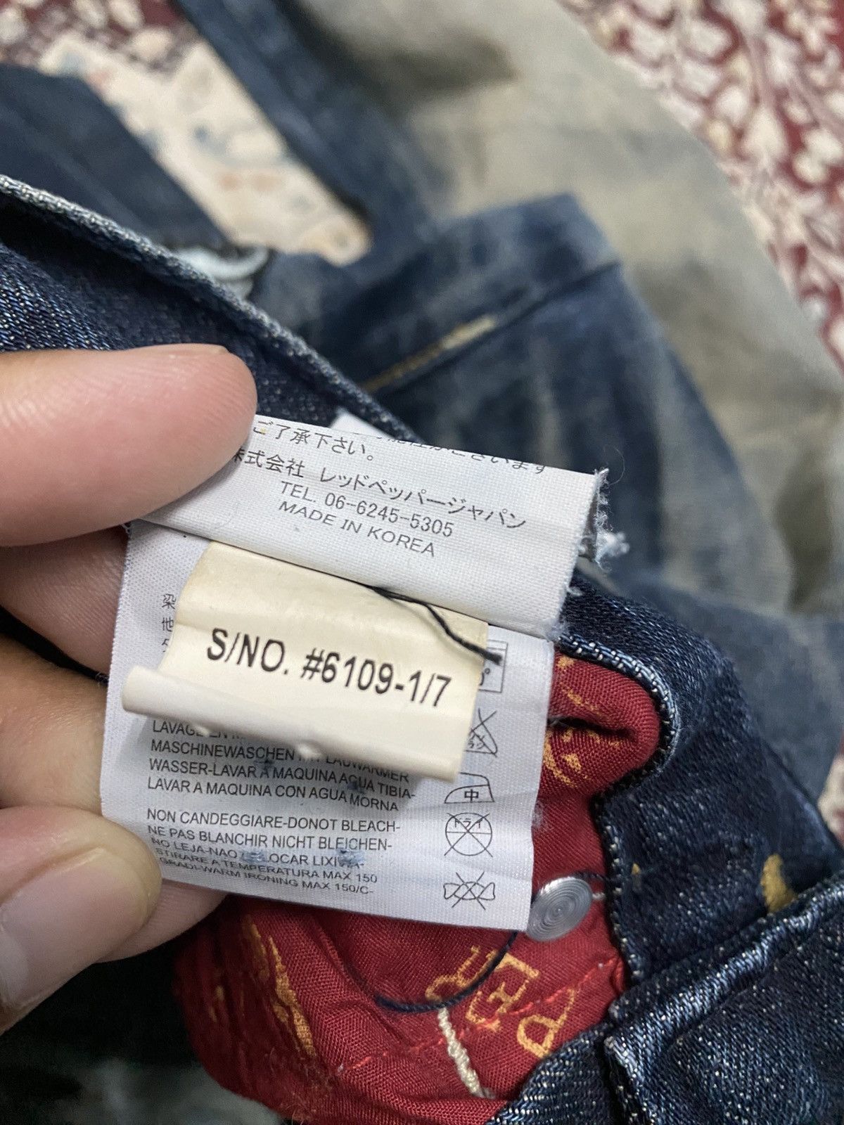 Japanese Brand Red peppers skulls x designer flare jeans Size US 32 / EU 48 - 16 Thumbnail