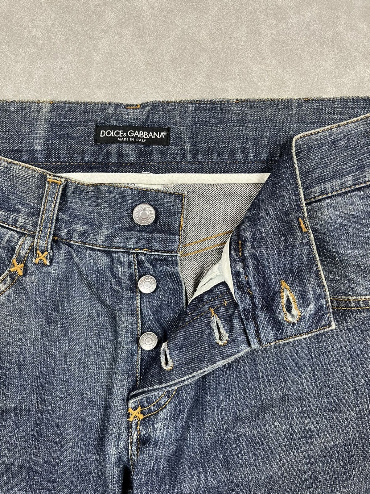 Dolce & Gabbana Vtg Dolce Gabbana side logo denim pants Size US 30 / EU 46 - 7 Thumbnail
