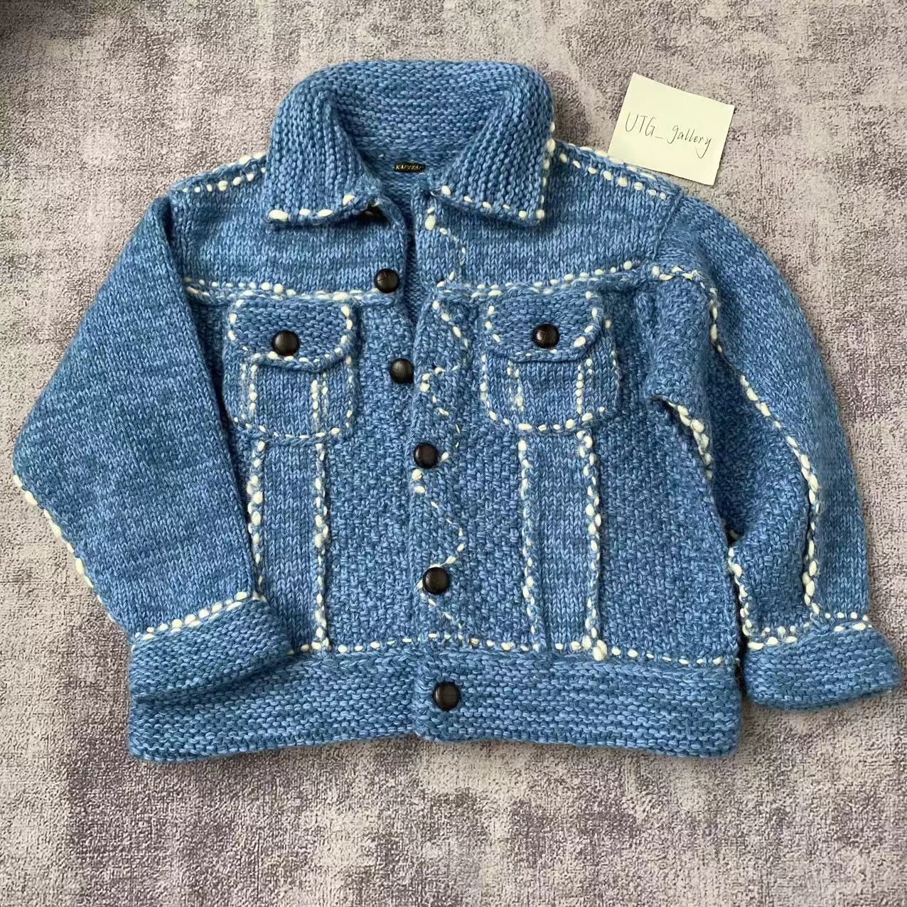 Kapital Wool Hand Knit Cowichan G Jean KAPITAL wool knit cowichan