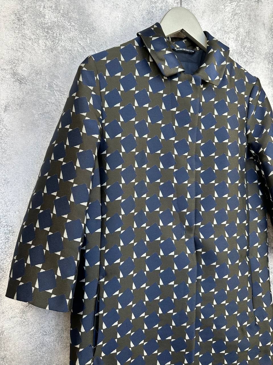Max Mara 'S MaxMara Diffusion Geometric Print 3/4 Sleeve Coat Trench Size S / US 4 / IT 40 - 3 Thumbnail