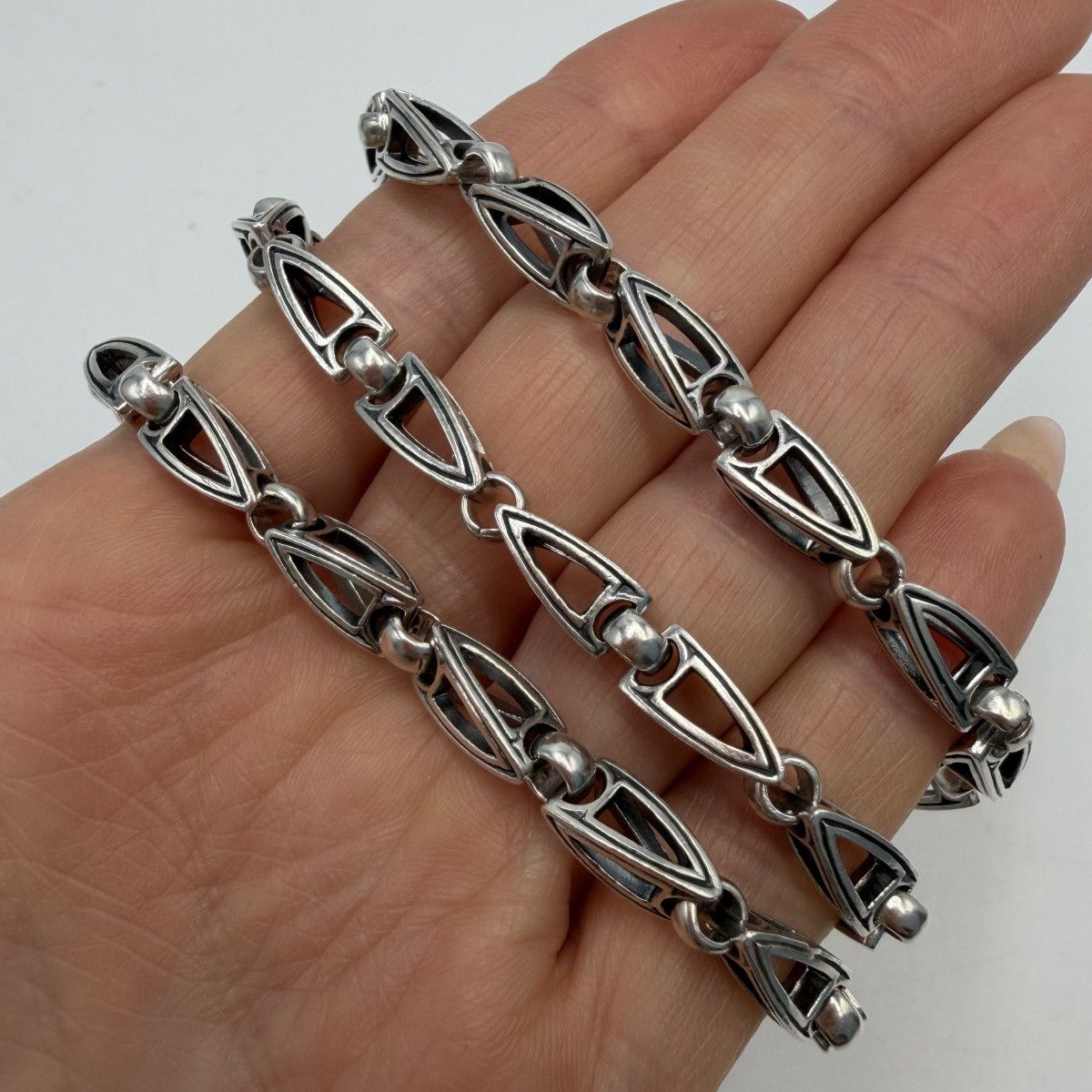 Sterling Silver Vintage 925 Sterling Silver Rocco Barocco Chain Necklace 58g Size ONE SIZE - 4 Thumbnail