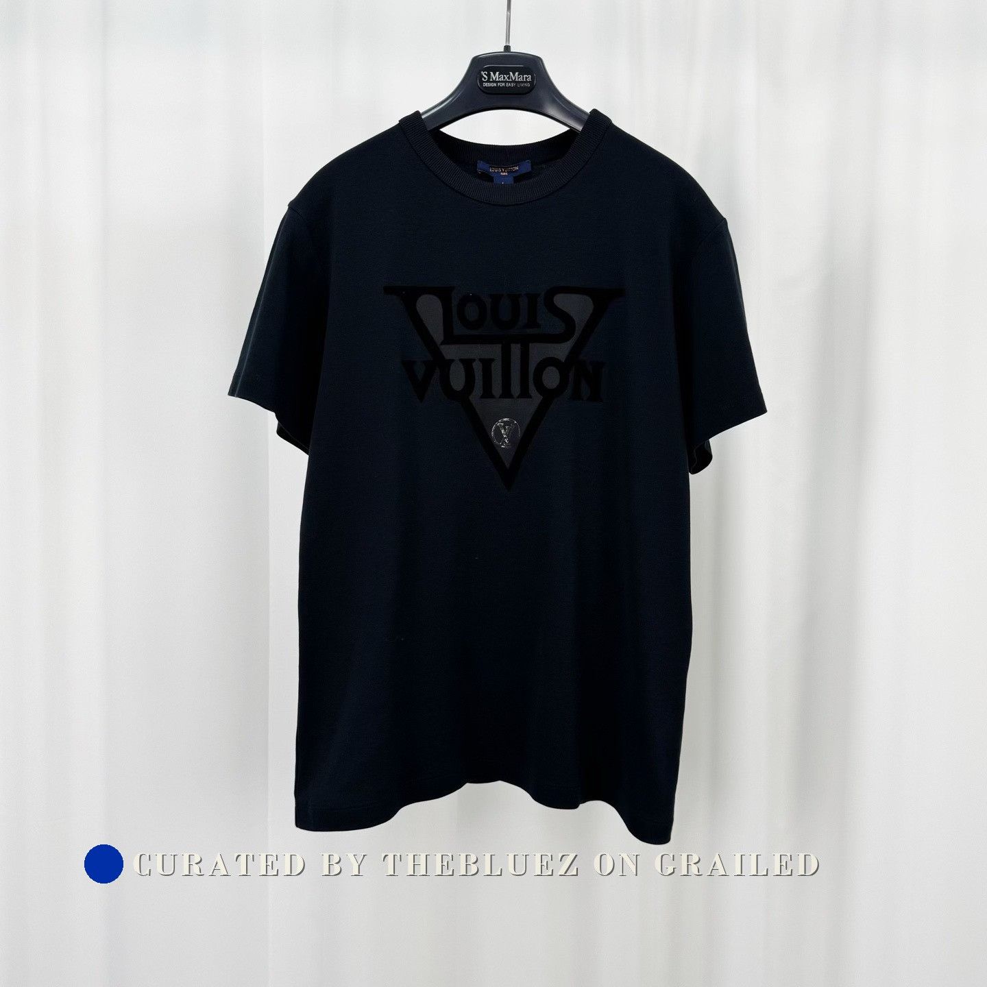 Louis Vuitton Louis Vuitton Flocked Print Letter T-Shirt Size US L / EU 52-54 / 3 - 1 Thumbnail