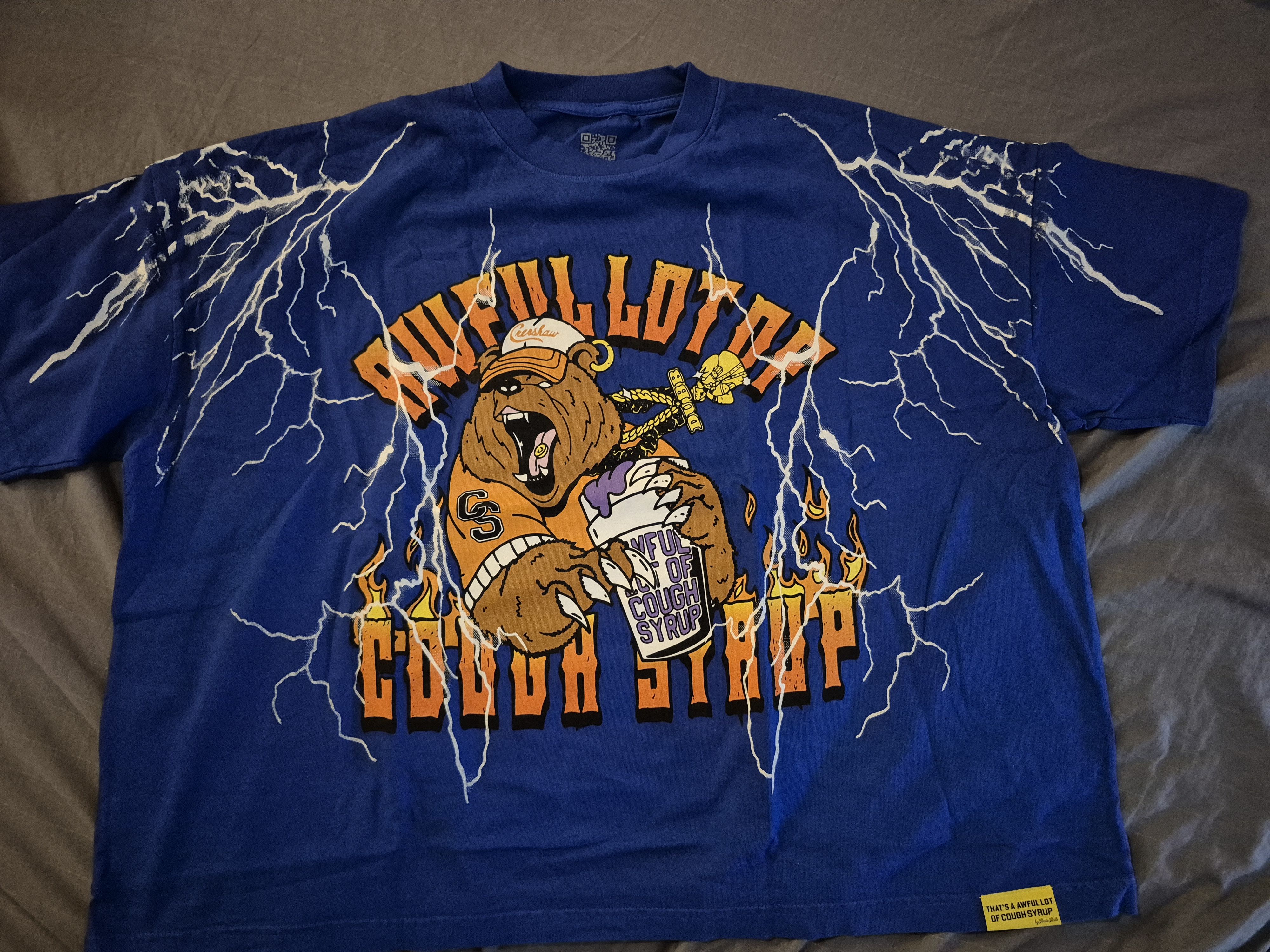Awful Lot of Cough Syrup Awful Lot of Cough Syrup Wide Bear Tee Shirt Size Large Size US L / EU 52-54 / 3 - 1 Thumbnail