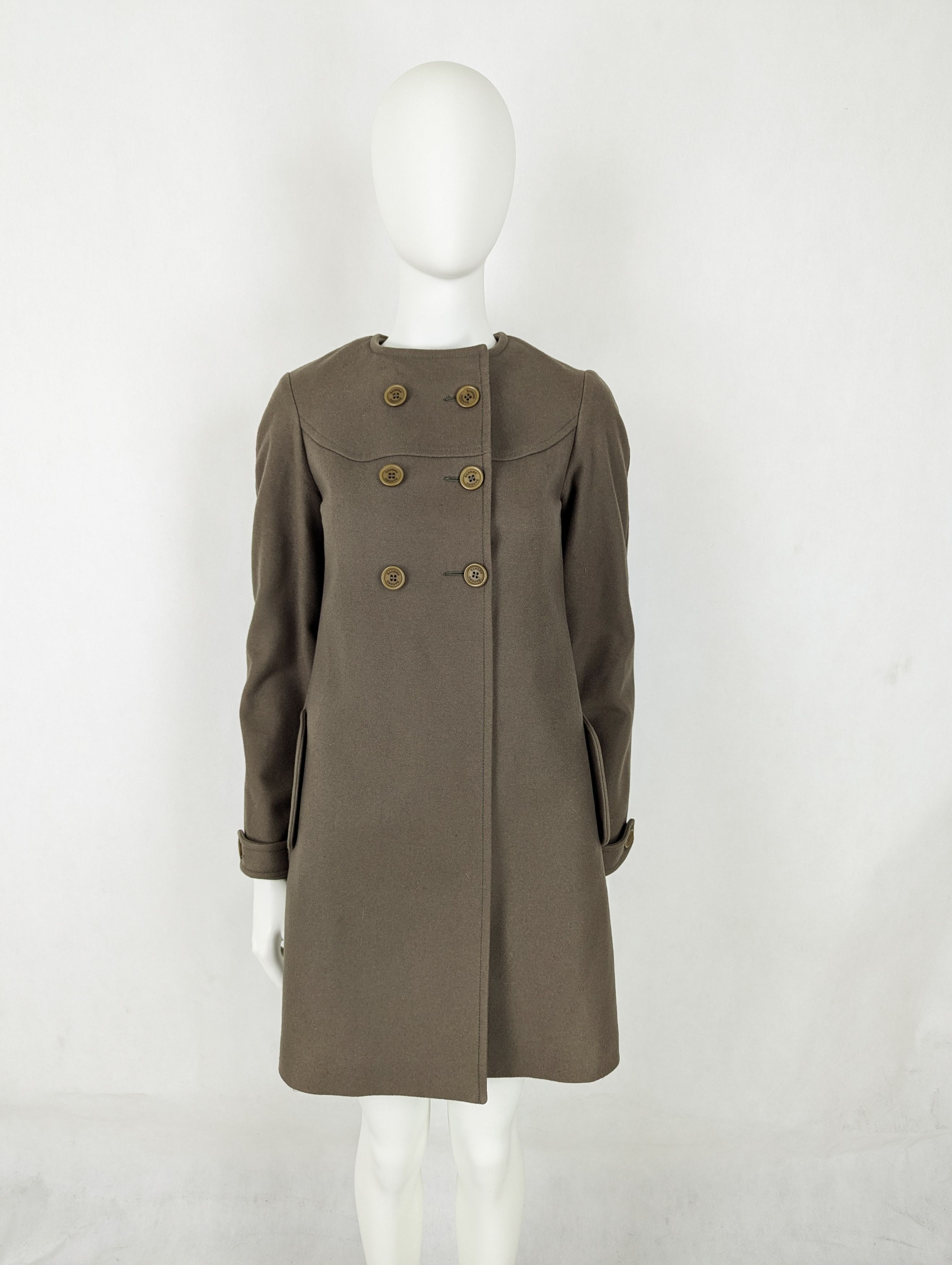 Sandro Sandro Paris wool khaki coat M Size M / US 6-8 / IT 42-44 - 2 Thumbnail