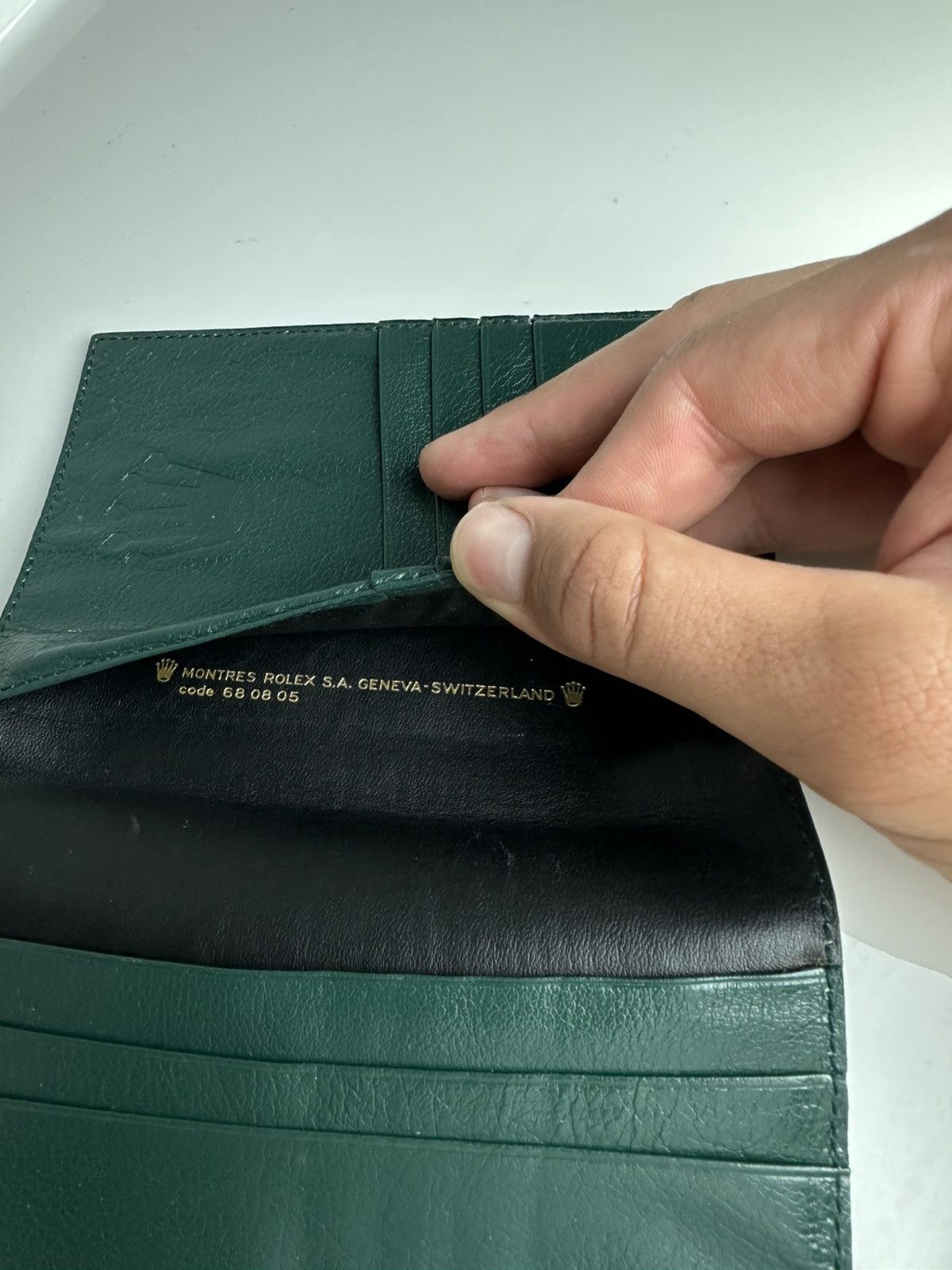 Rolex Rolex Green Leather Document Holder Size ONE SIZE - 3 Thumbnail