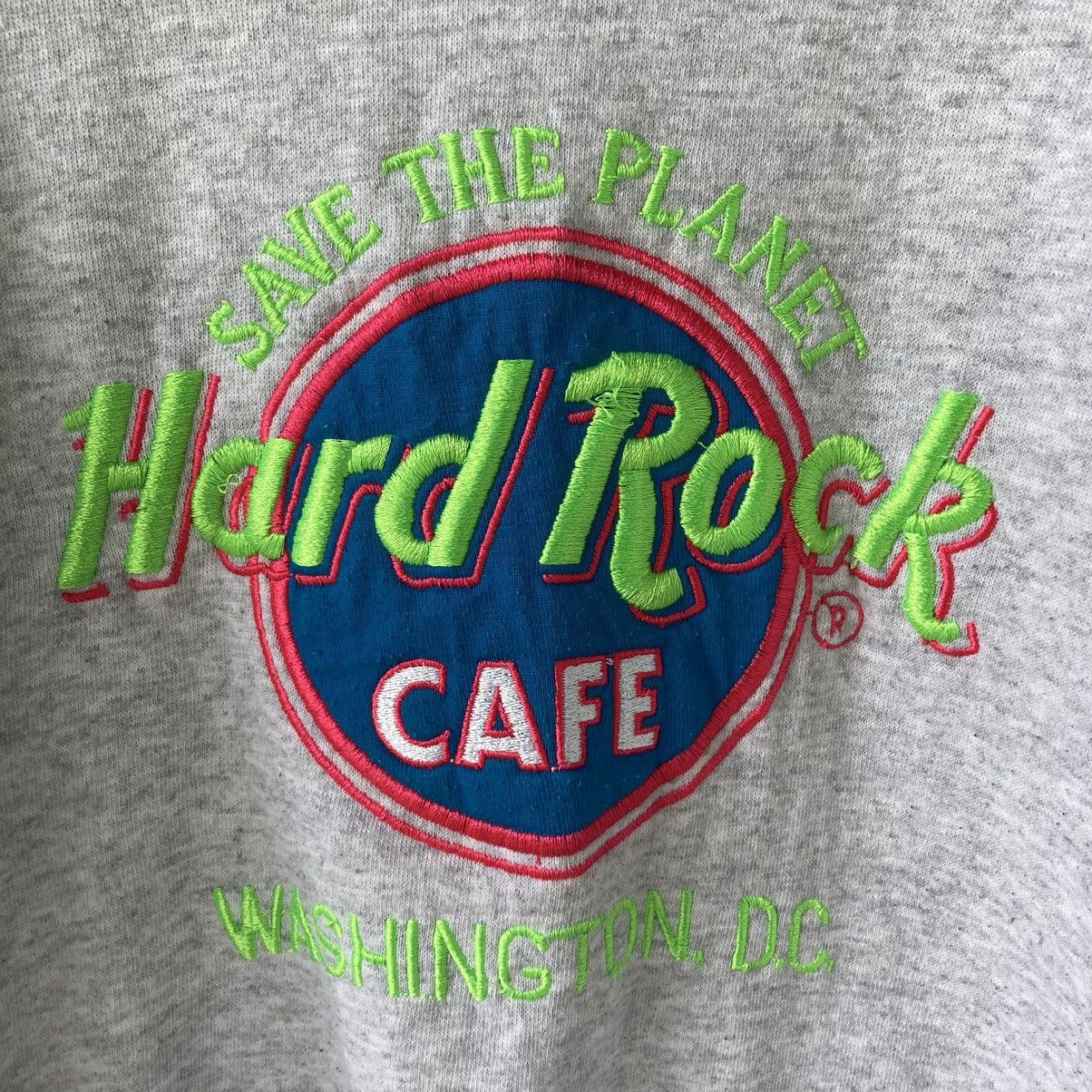 Hard Rock Cafe Vintage 90s Hard Rock Cafe Washington DC Grey Size XL Size US XL / EU 56 / 4 - 2 Thumbnail